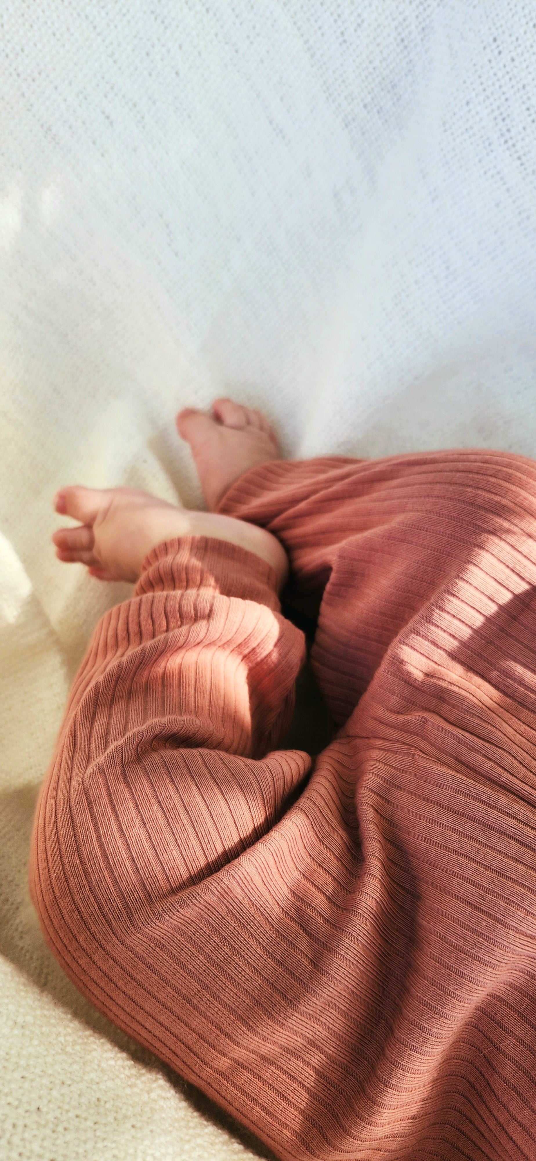 Organic Cotton Two-Piece Baby Outfit, Pink Terracotta | ba.be.O Canada
