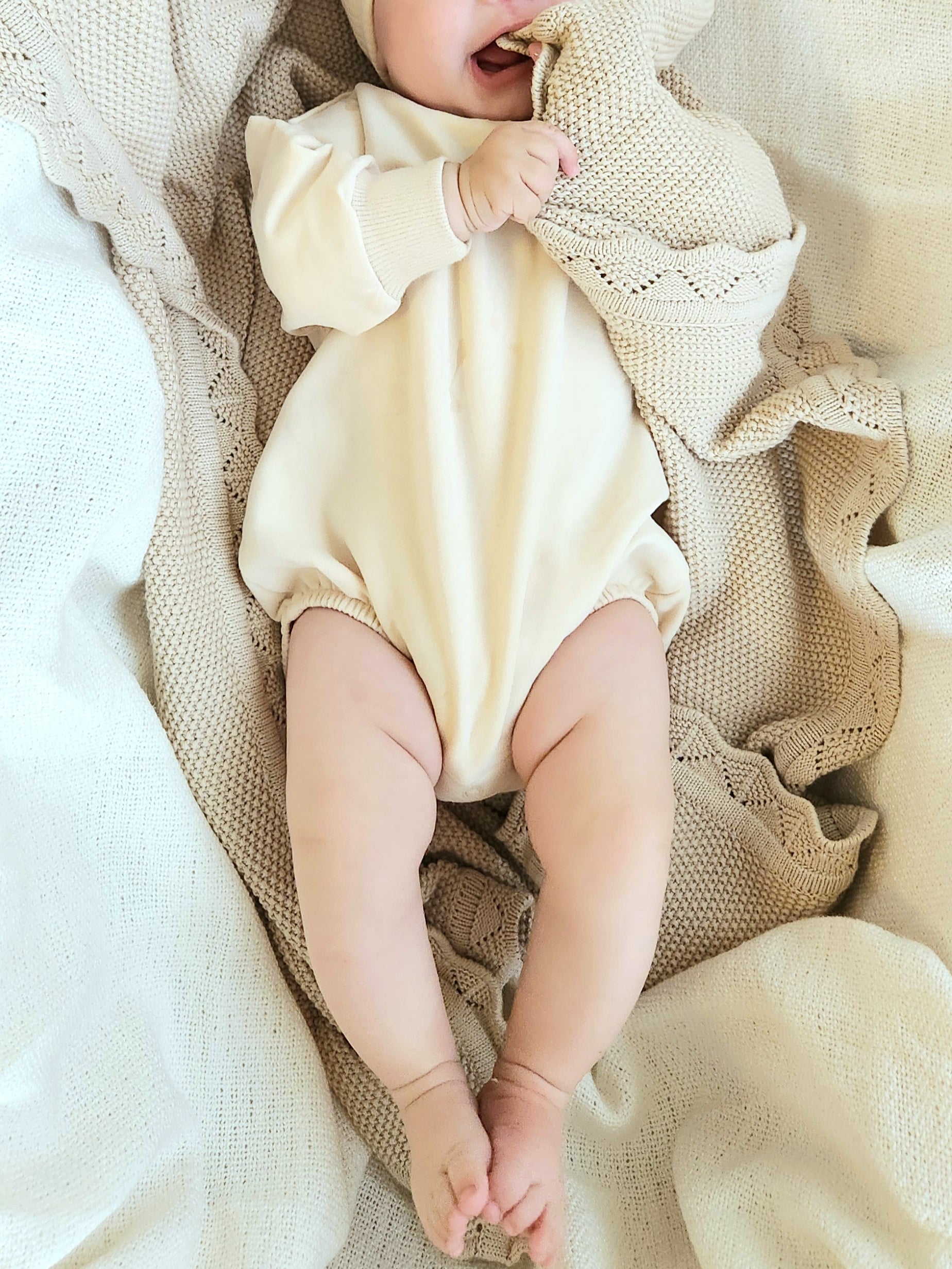 Bubble Romper - Cream