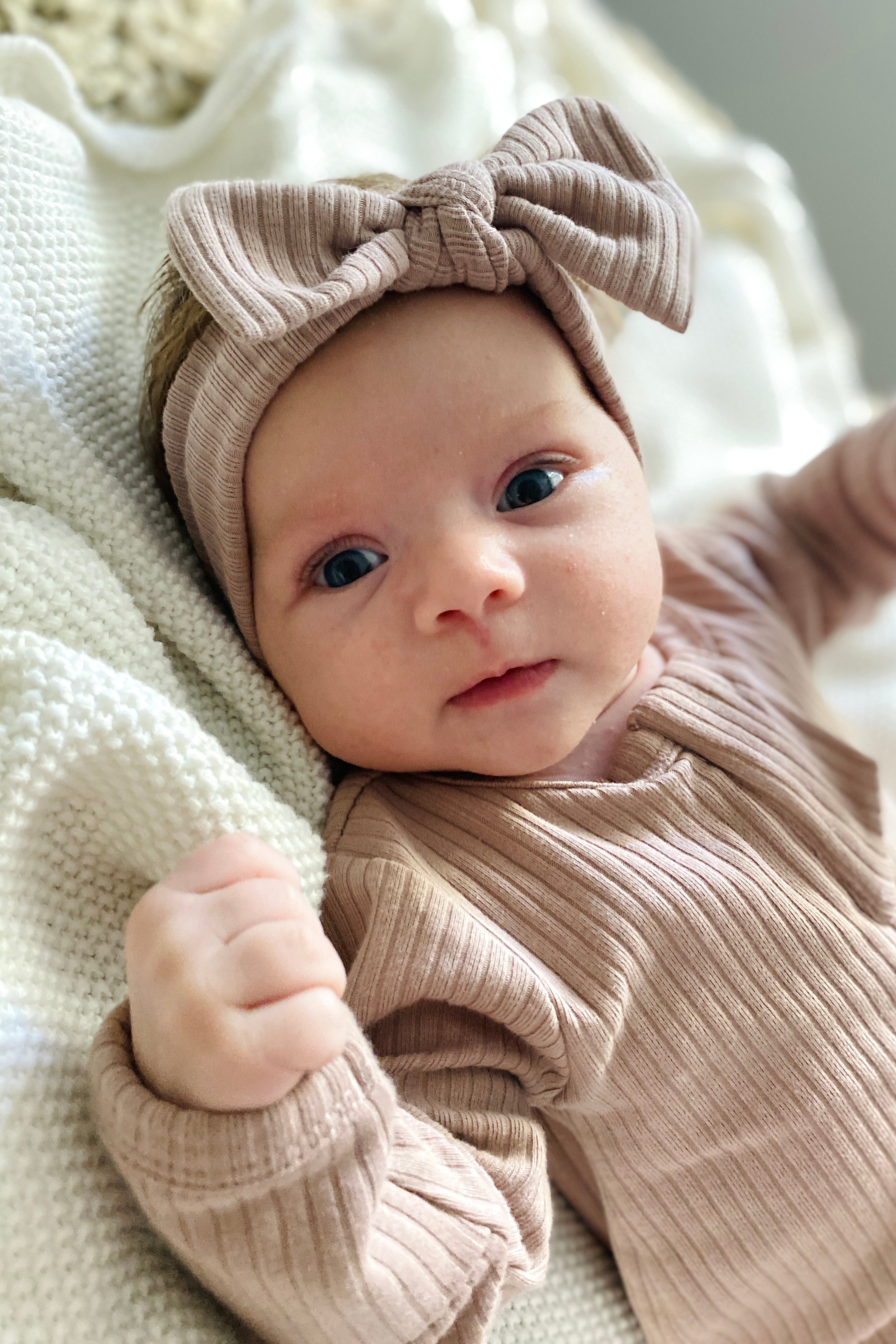 Vintage Mauve organic cotton baby sleeper NB Canada;Vintage Mauve newborn romper NB Canadian boutique;Vintage Mauve infant sleeper NB organic cotton Canada