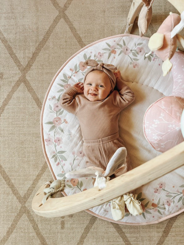 Organic Cotton Two-Piece Baby Outfit, Vintage Mauve | ba.be.O Canada