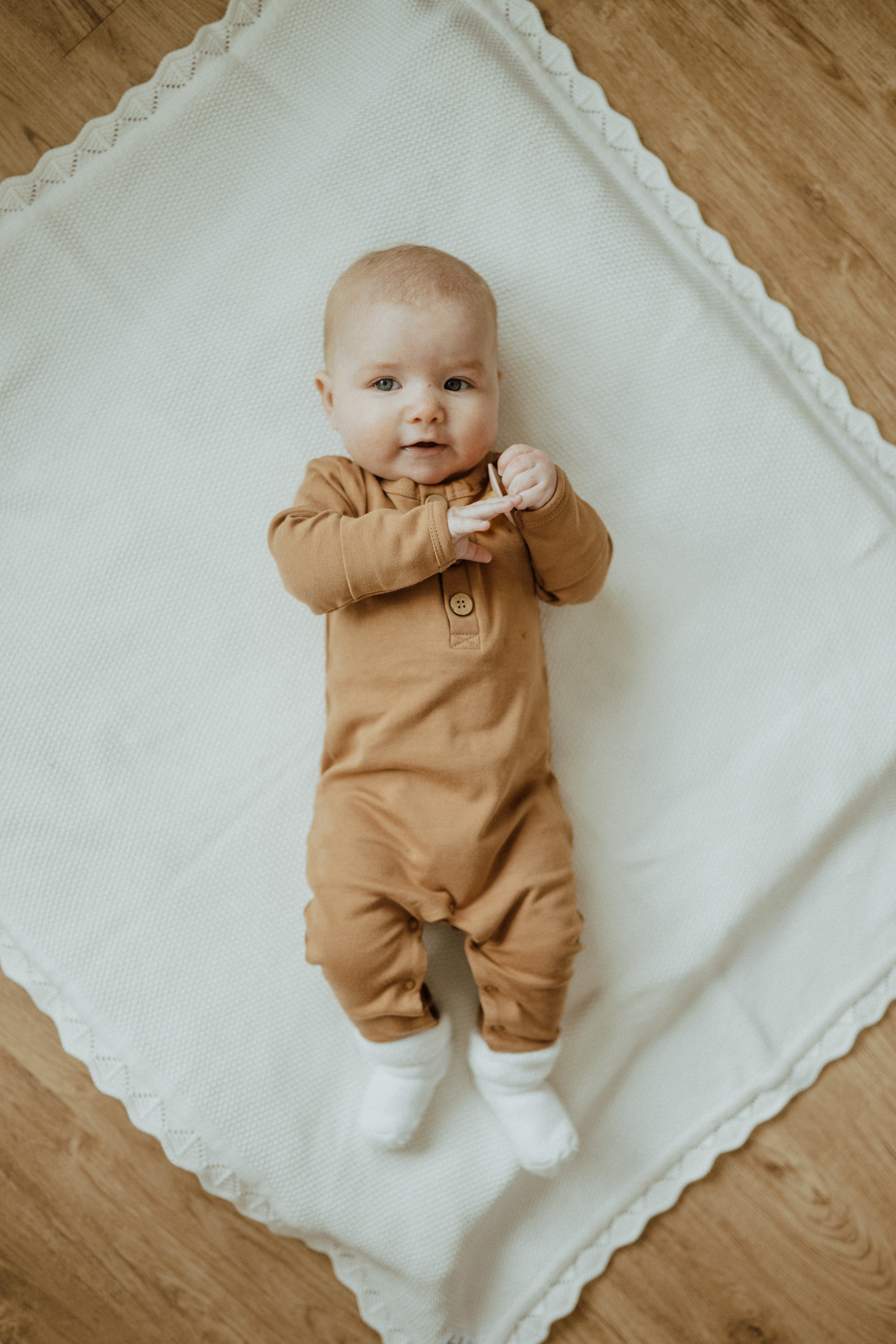 Knit Heirloom Blanket – Milk | ba.be.O Canada