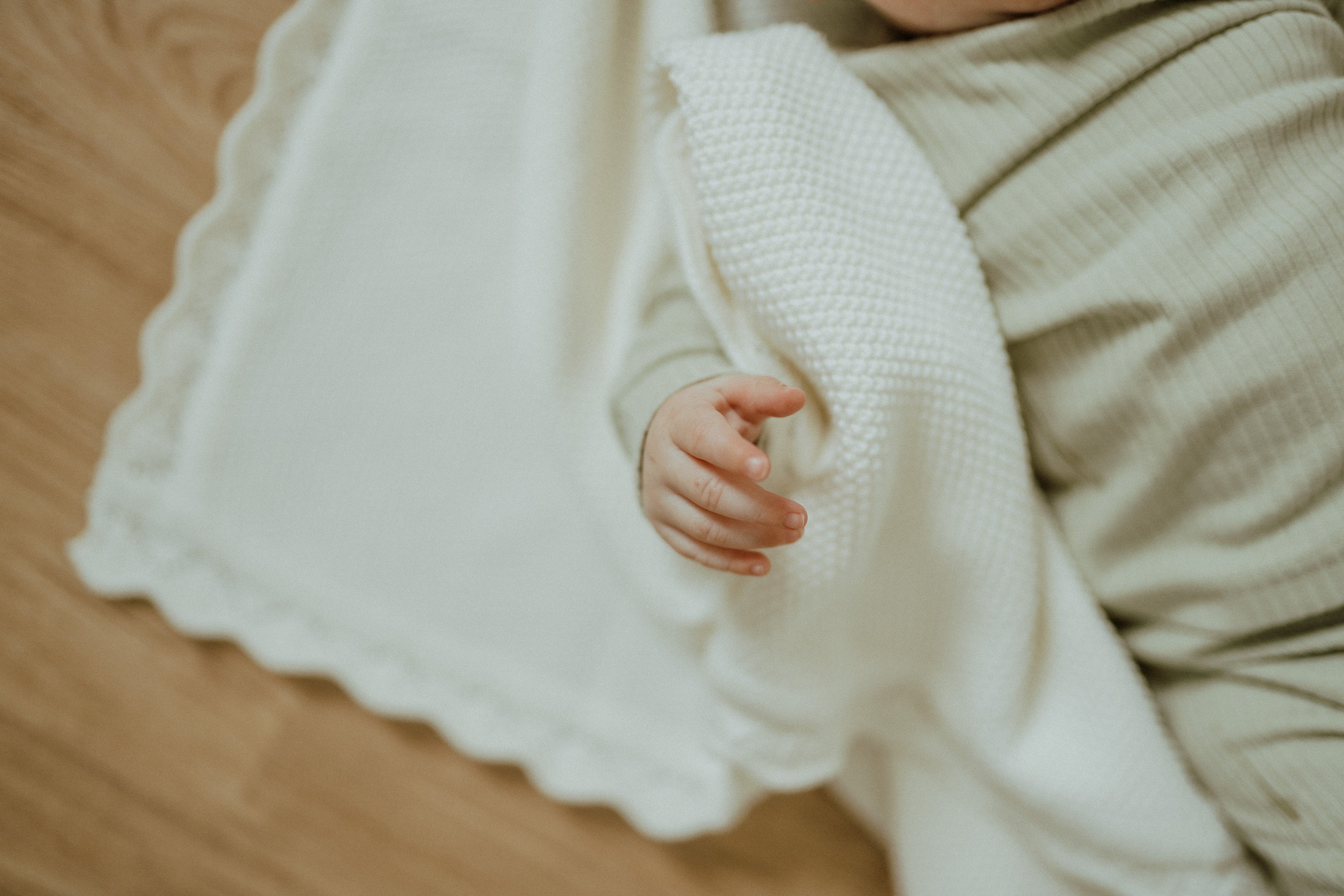 Knit Heirloom Blanket – Milk | ba.be.O Canada