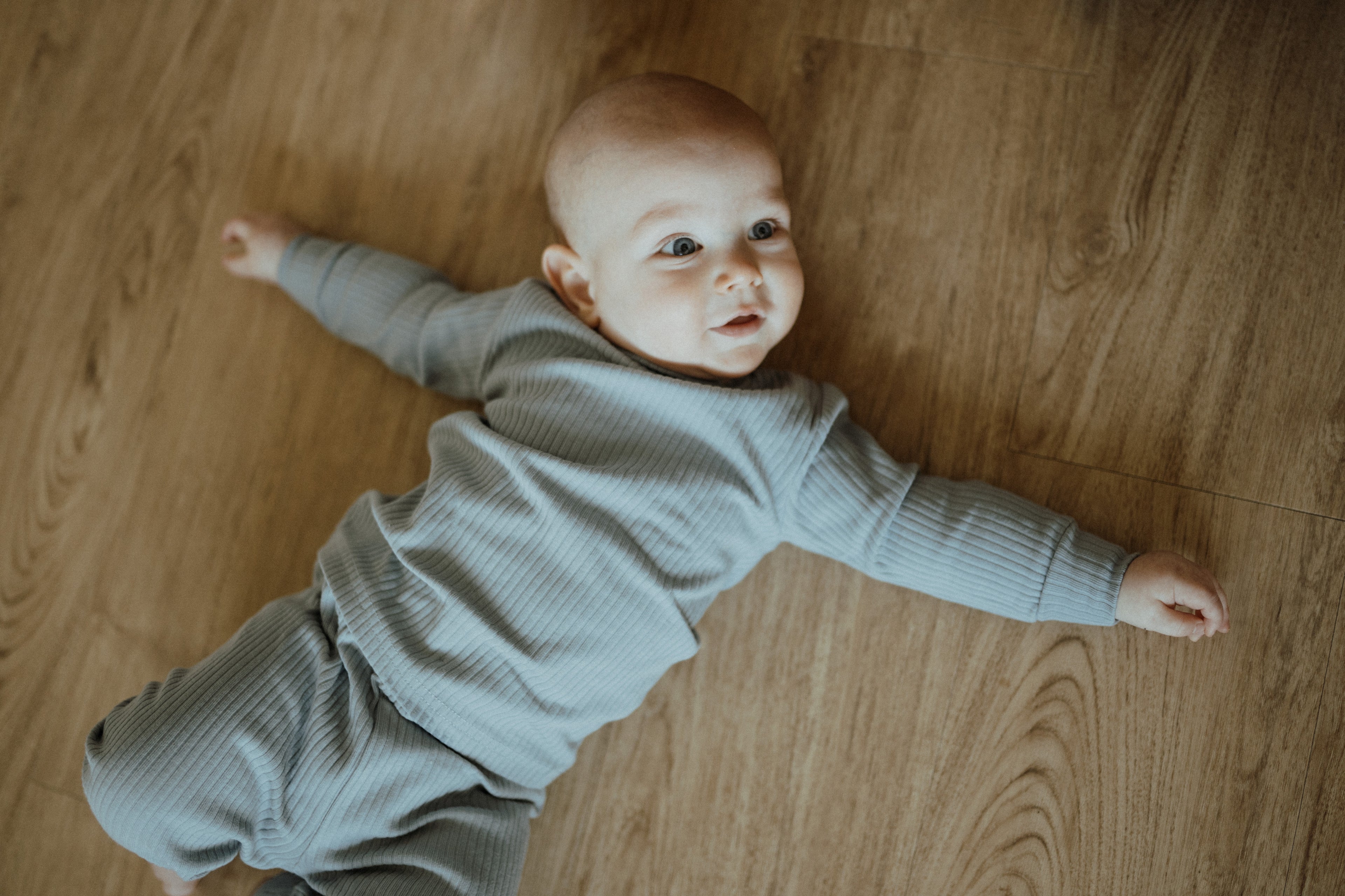 Organic Cotton Two-Piece Baby Outfit, Harbour Blue | ba.be.O Canada