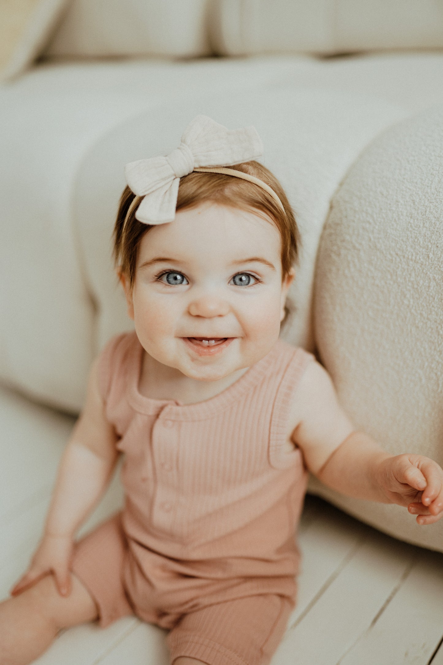 Ribbed Tank Romper - Rose