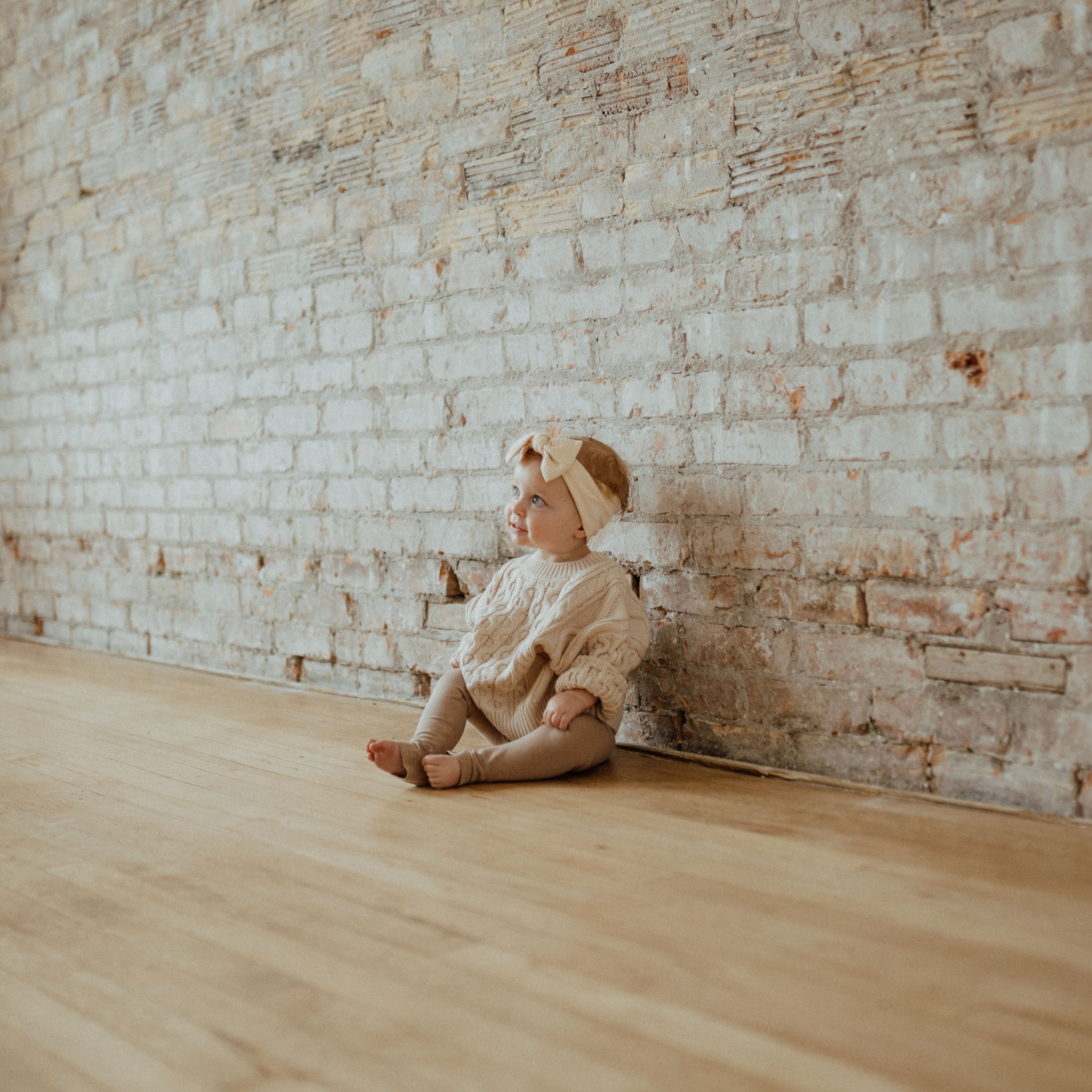 Cable Knit Sweater – Almond