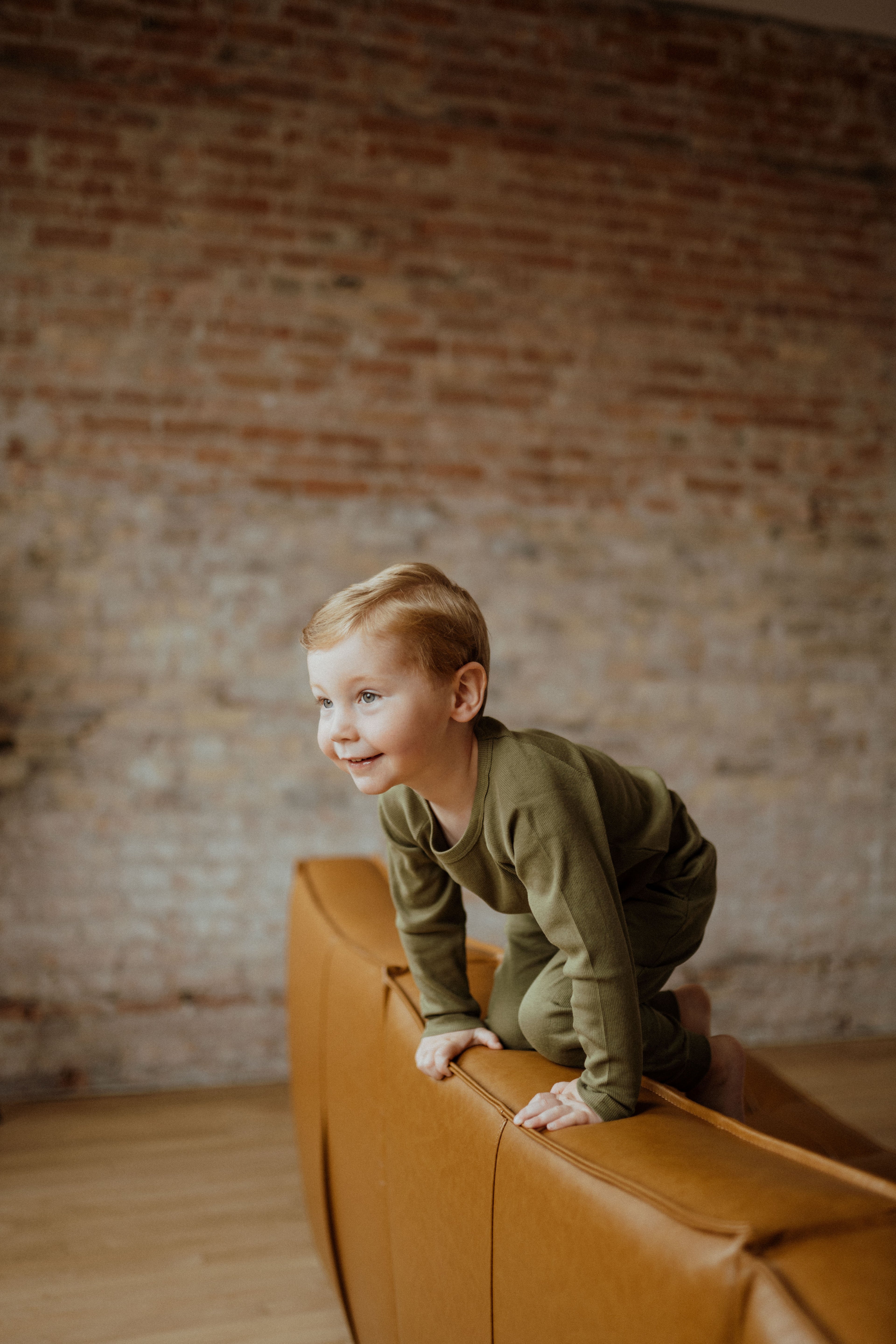 Ribbed Jogger Set – Olive