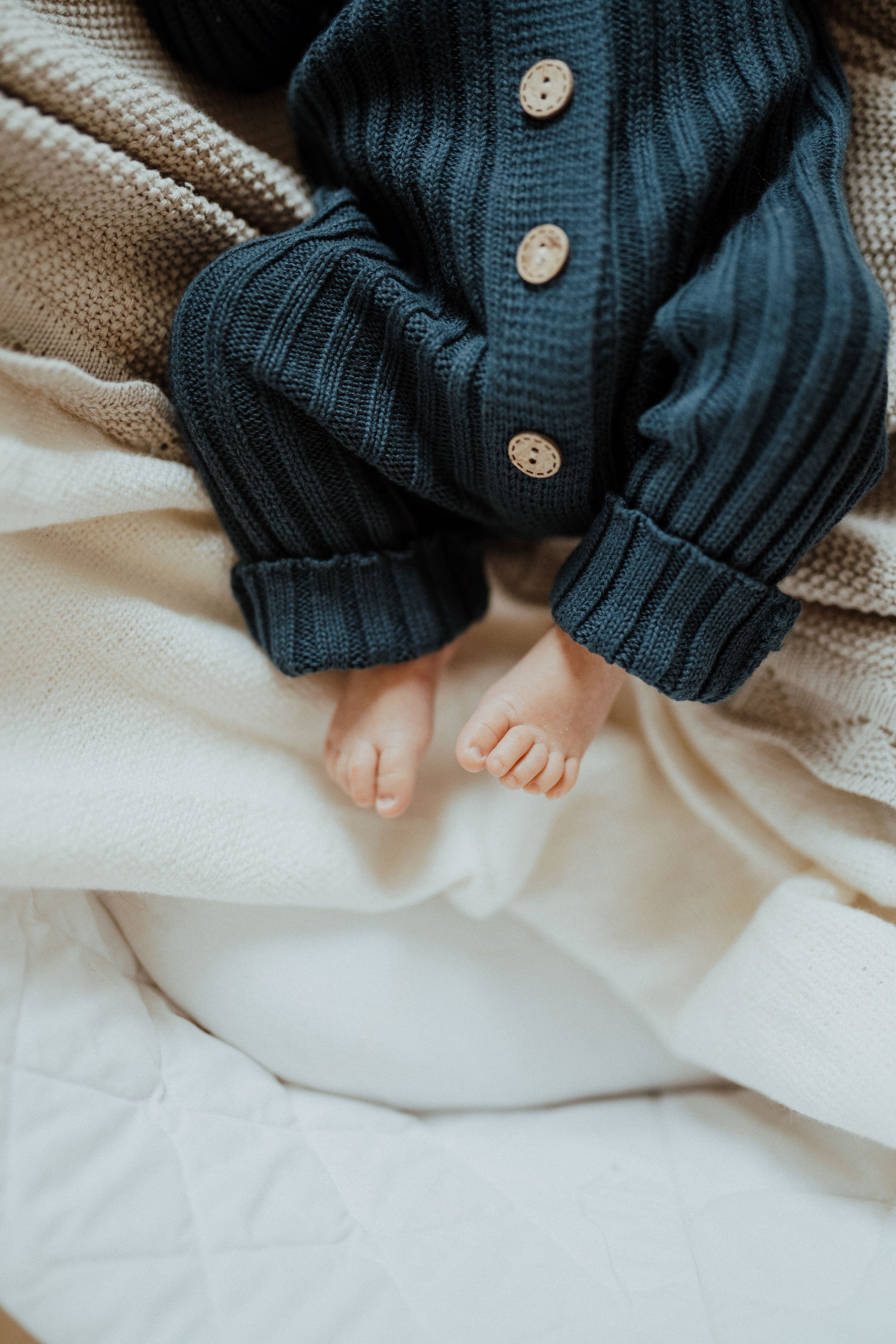 Knit Romper – Navy