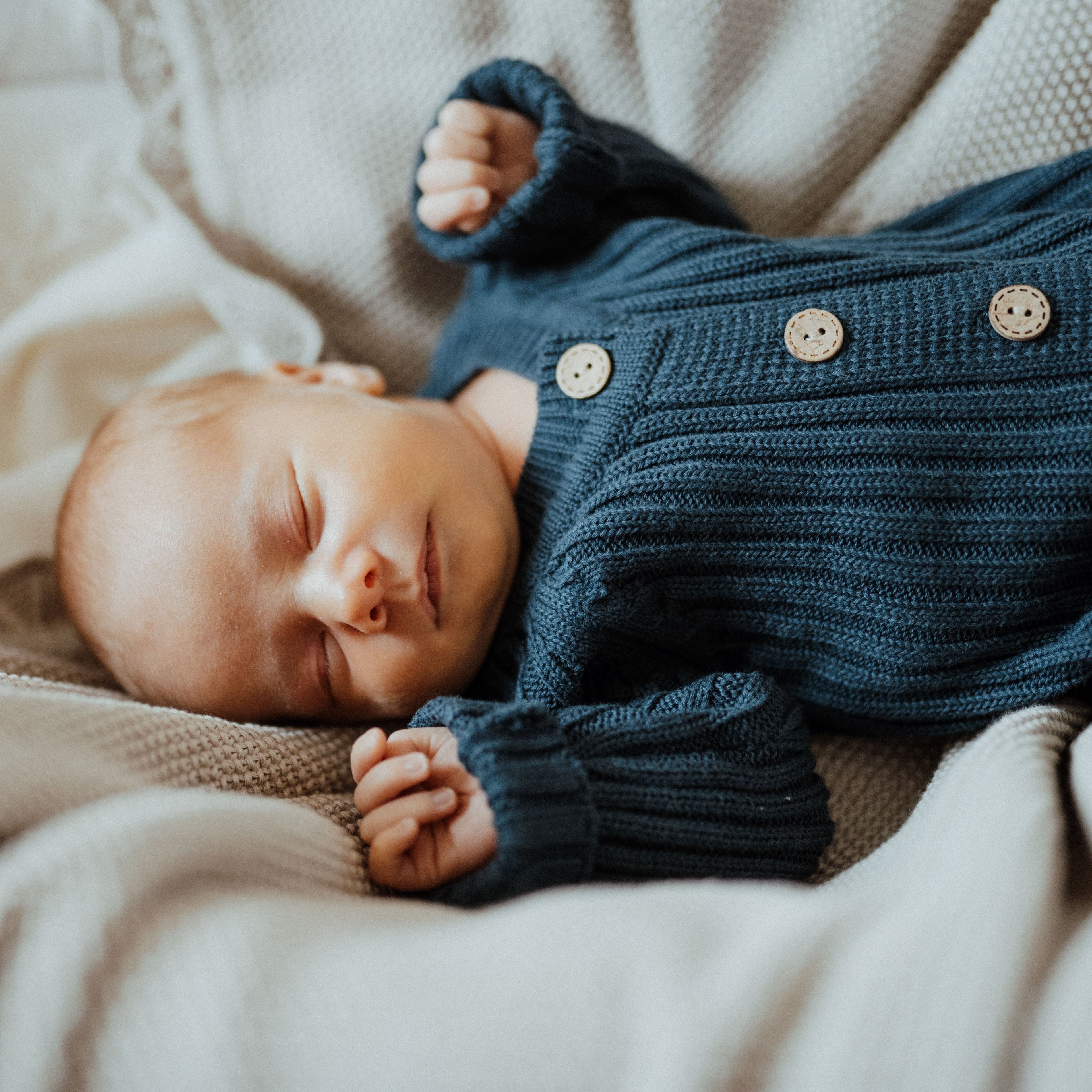 Knit Romper – Navy