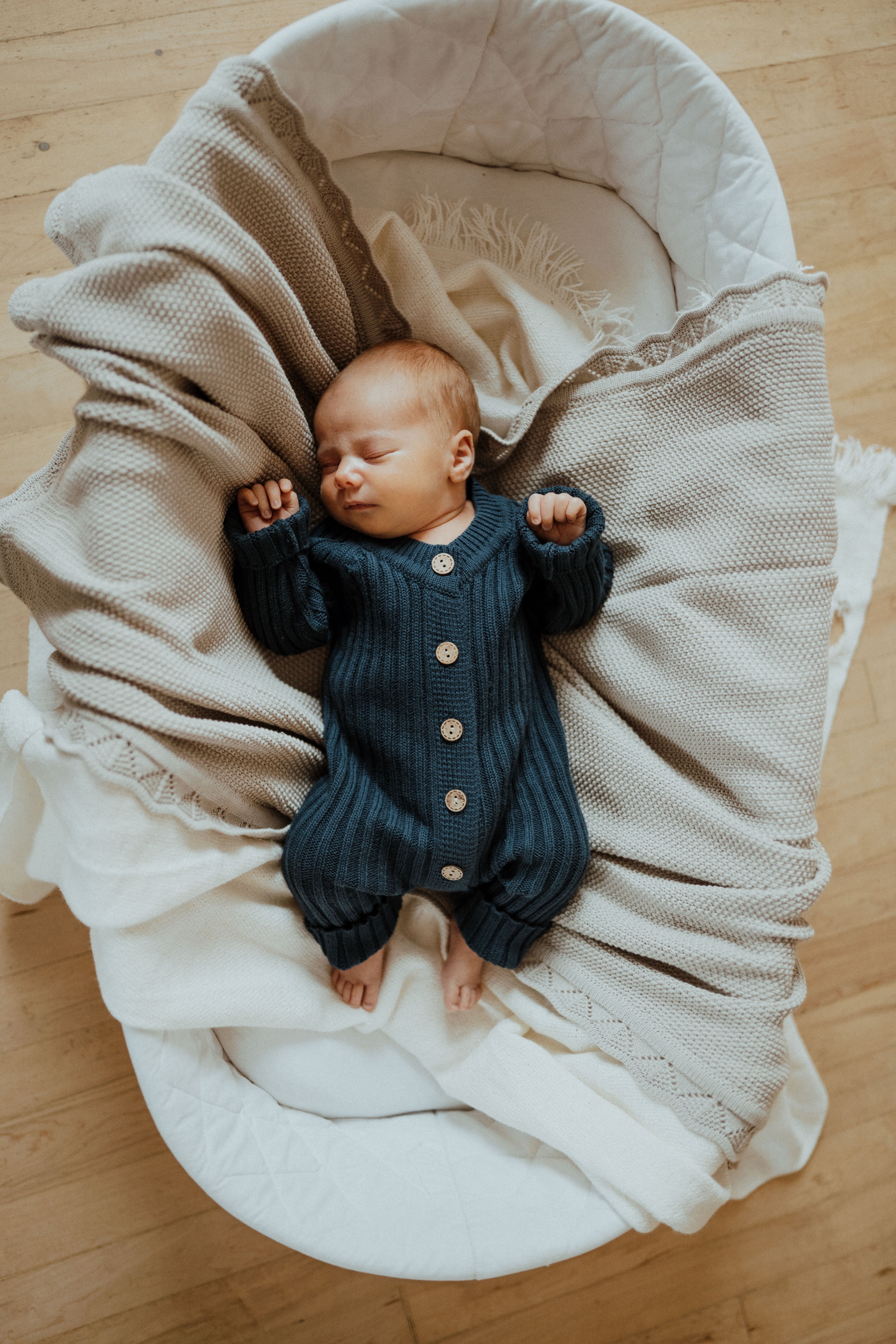 Knit Romper – Navy