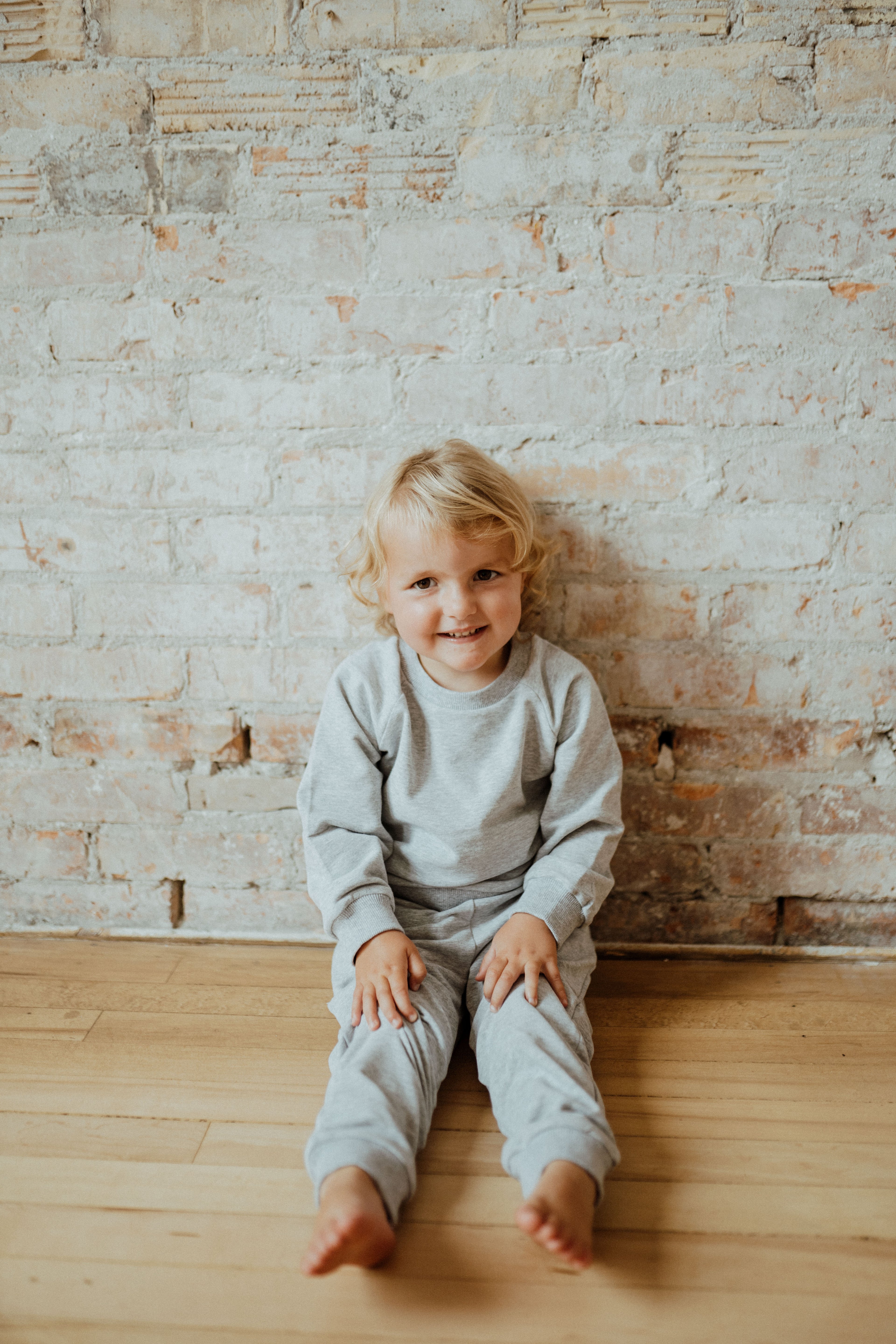 Organic Cotton Baby & Toddler Sweatsuit, Heather Grey | ba.be.O Canada