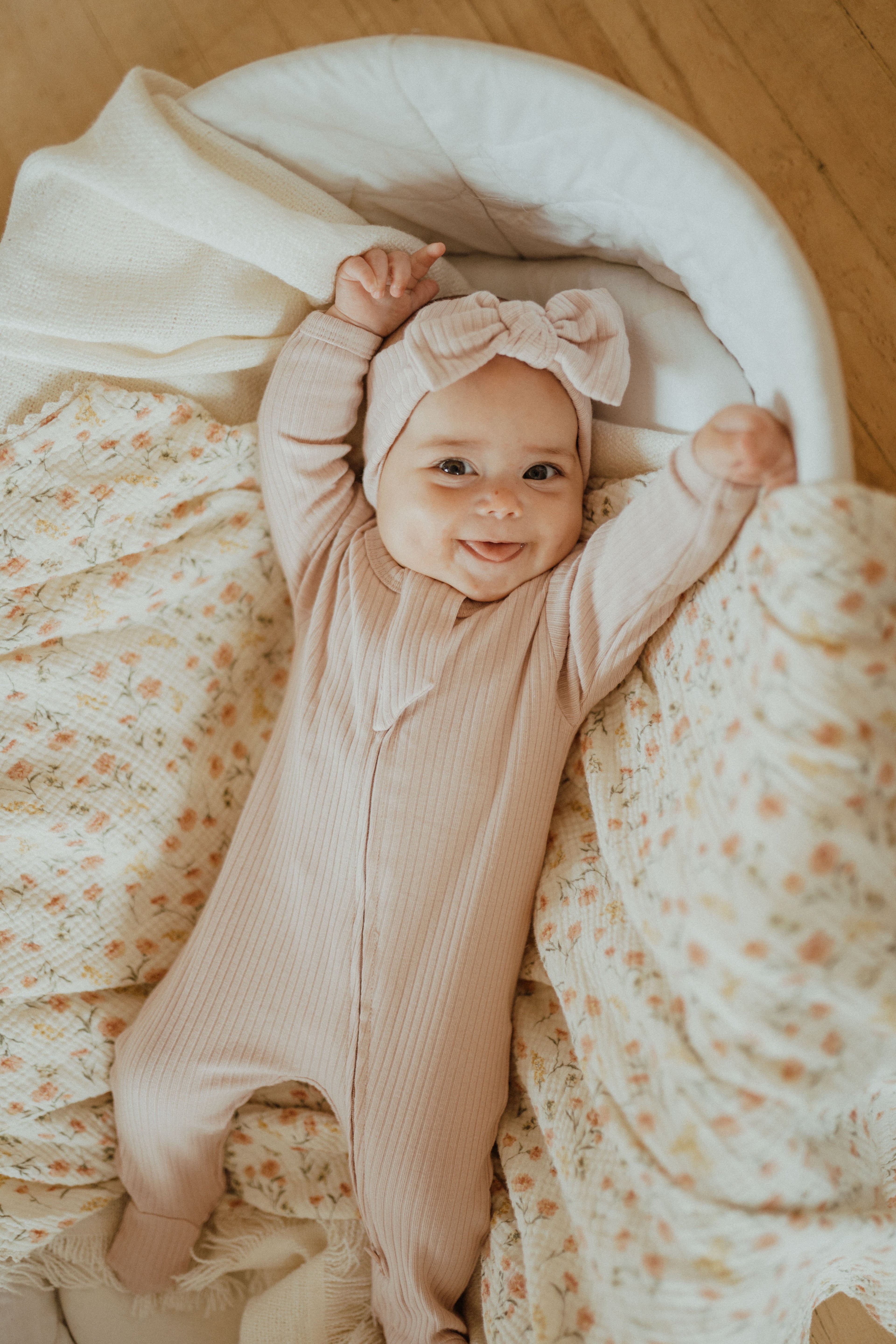 Blush organic cotton baby sleeper NB, 0-3M, 3-6M, 6-12M, 12-18MCanada;Blush newborn romper NB Canadian boutique;Blush infant sleeper NB, 0-3M, 3-6M, 6-12M, 12-18M organic cotton Canada