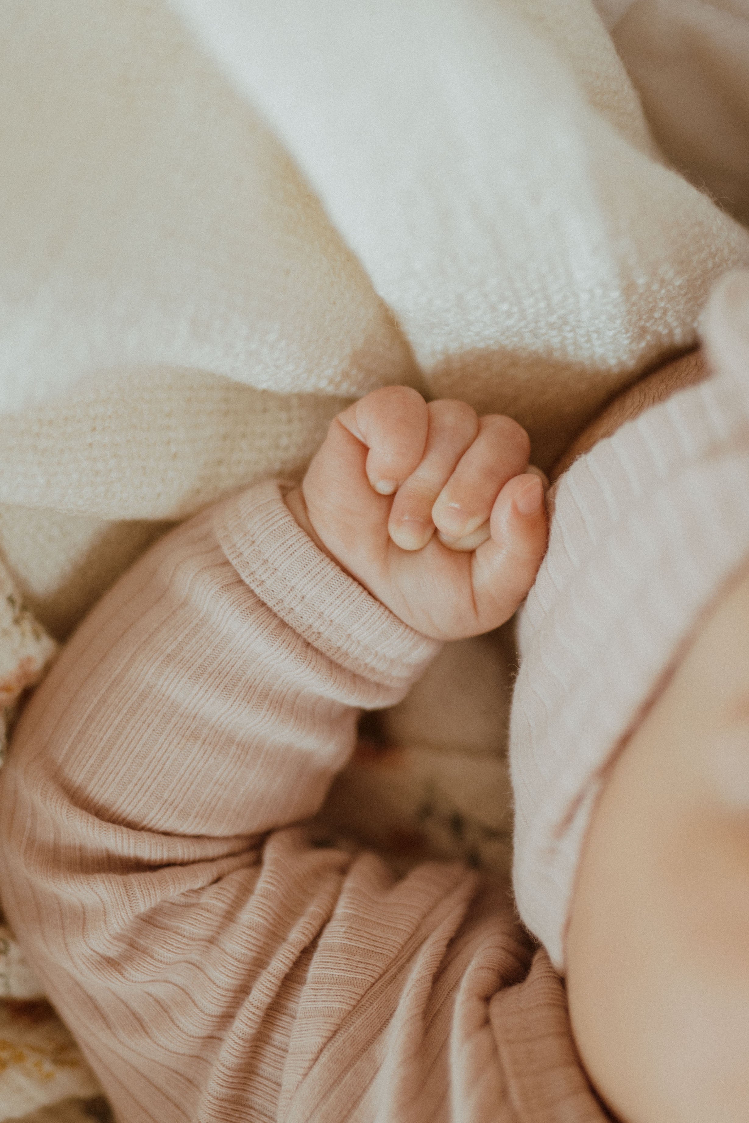 Organic Cotton Baby Sleeper,  Blush | ba.be.O