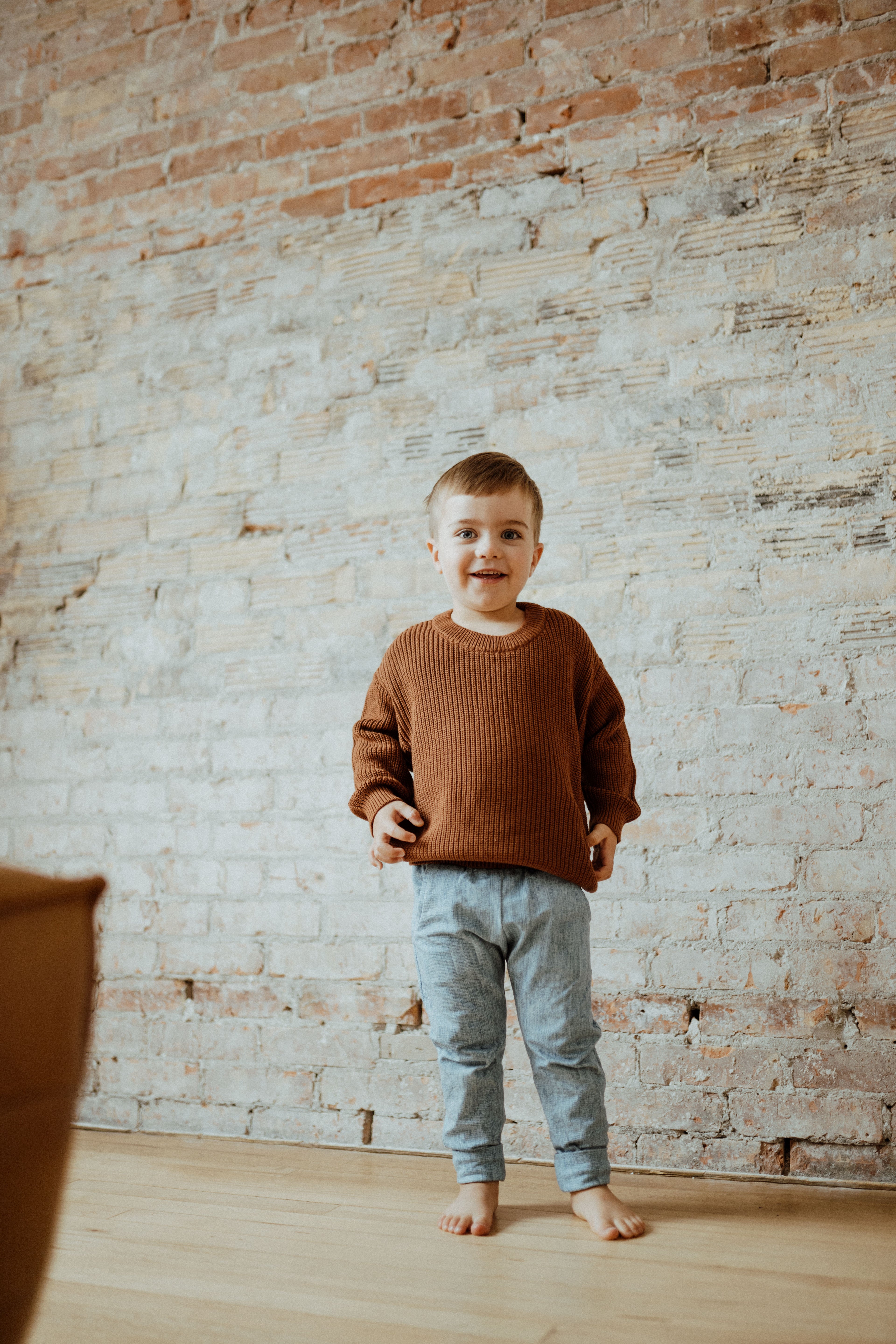 Knit Sweater – Coffee | ba.be.O Canada