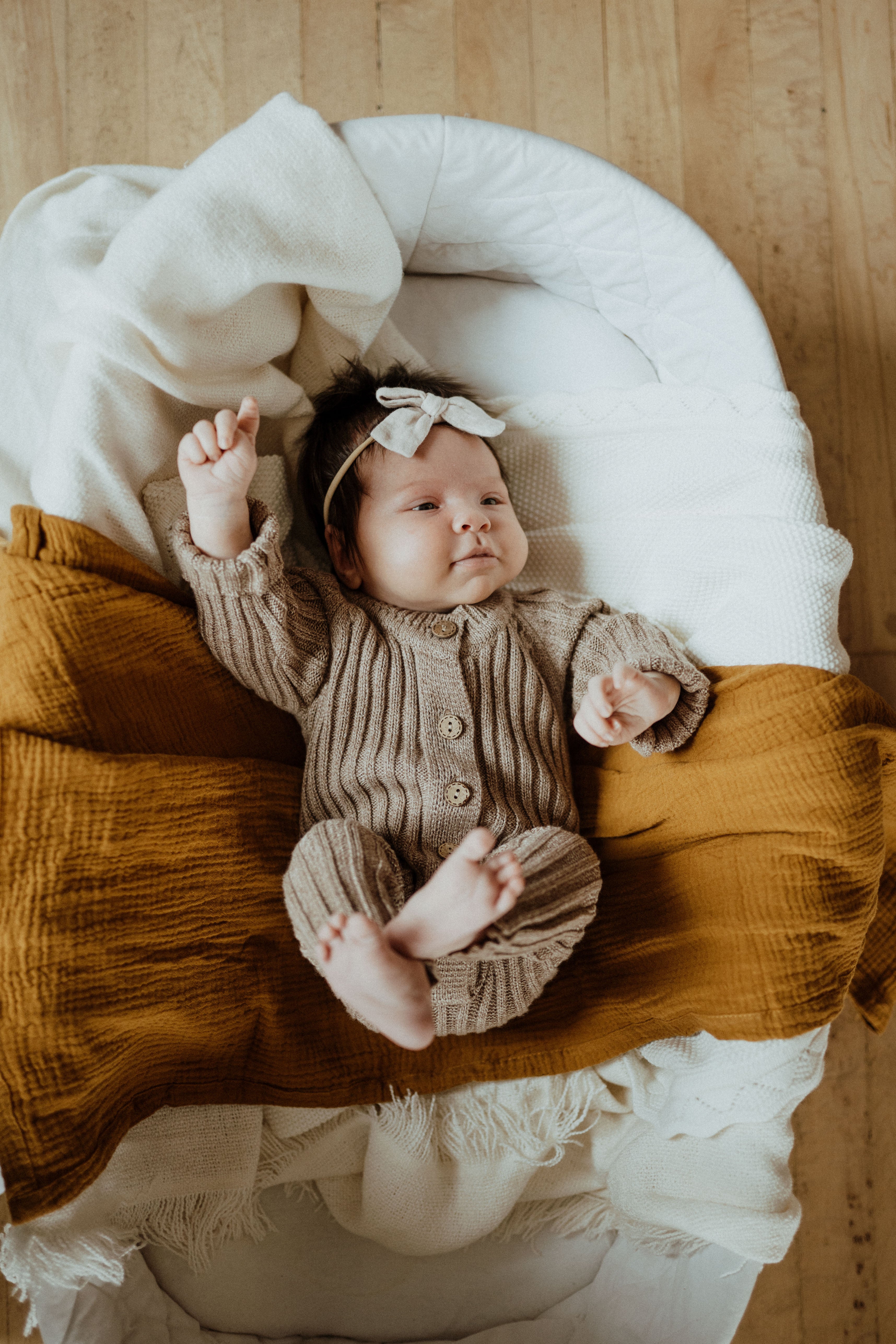 Organic Cotton Muslin Swaddle – Copper | ba.be.O Canada