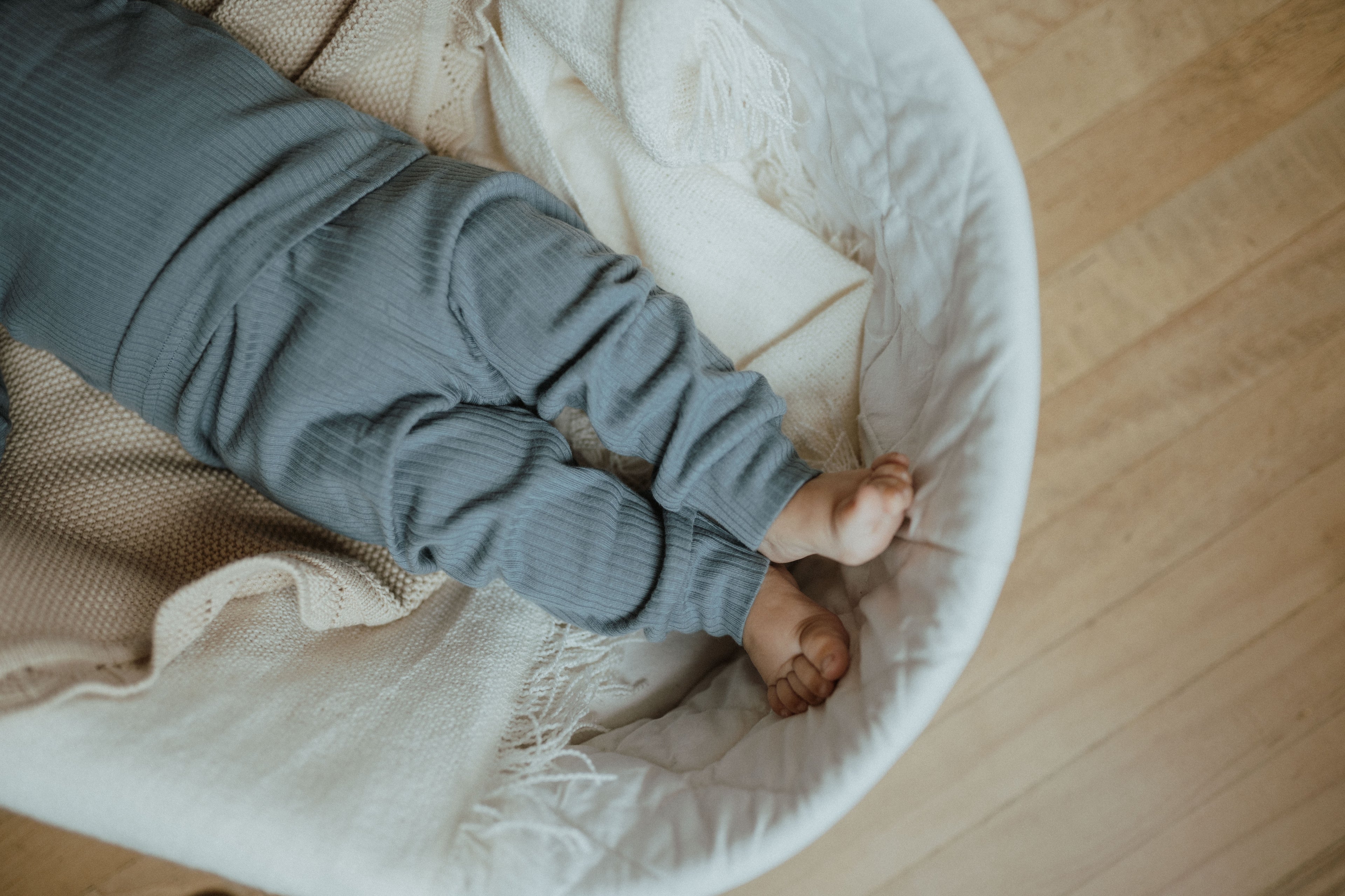 Organic Cotton Two-Piece Baby Outfit, Deep Blue | ba.be.O Canada