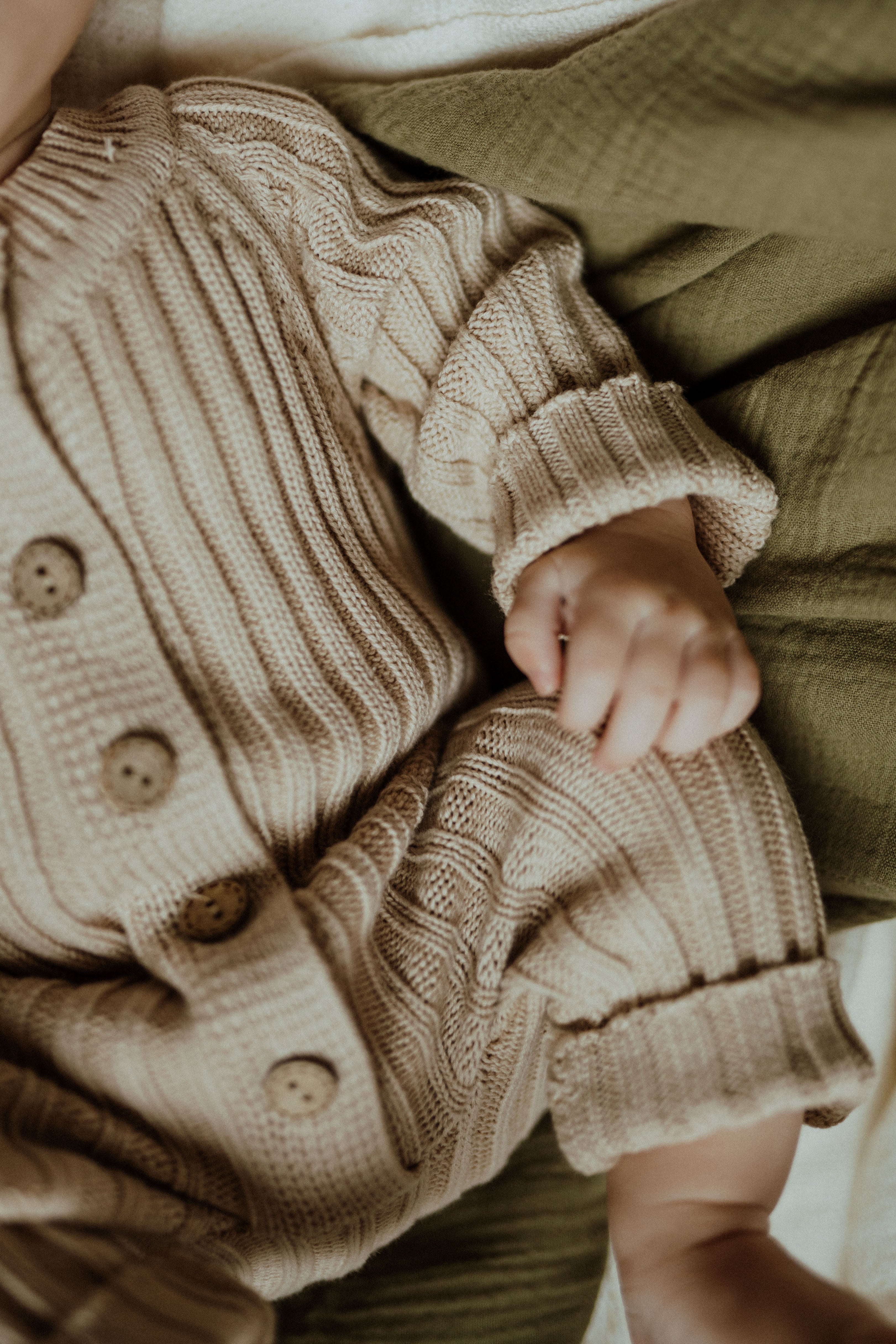 Knit Romper – Honey Oat