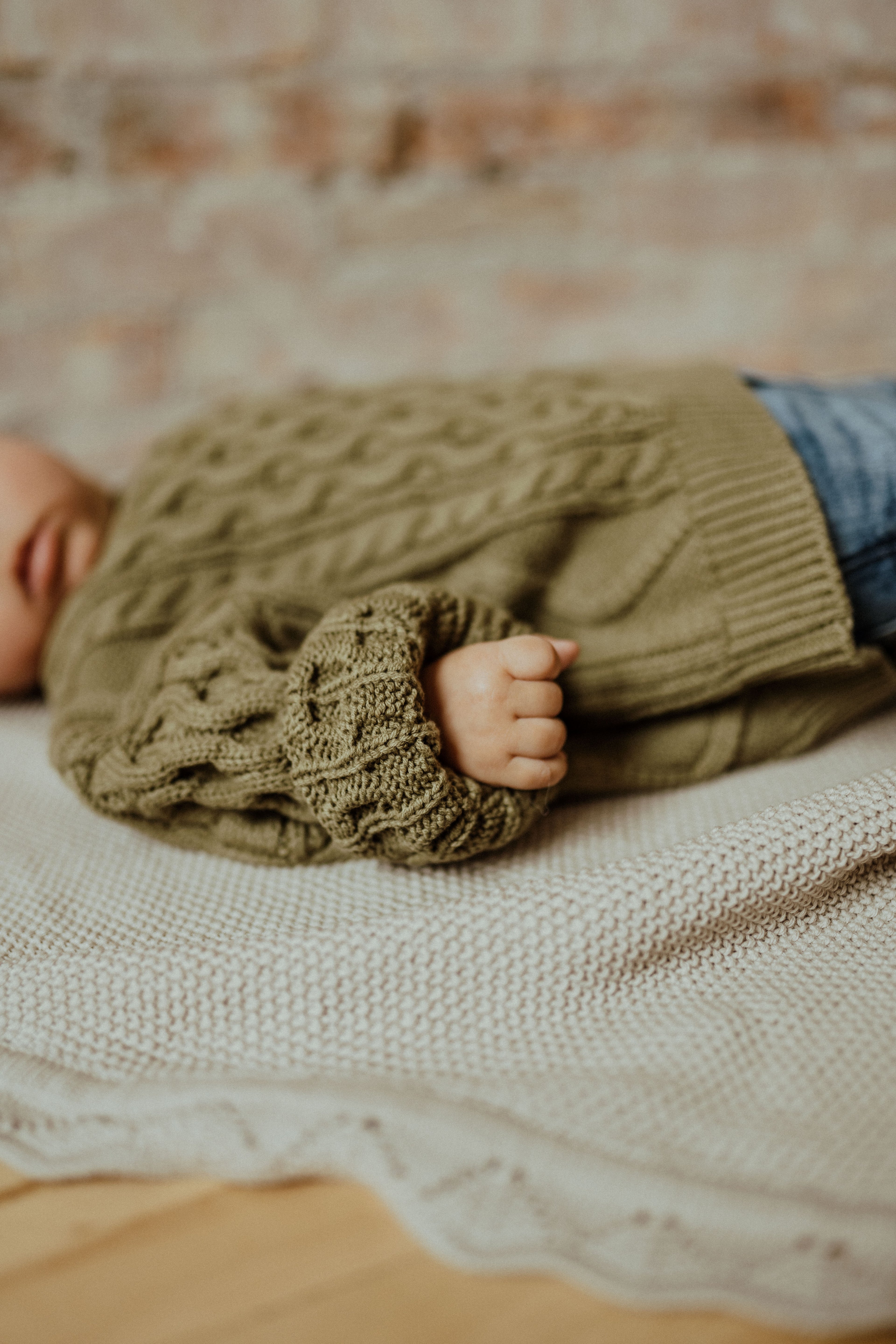 Cable Knit Sweater – Avocado Sage