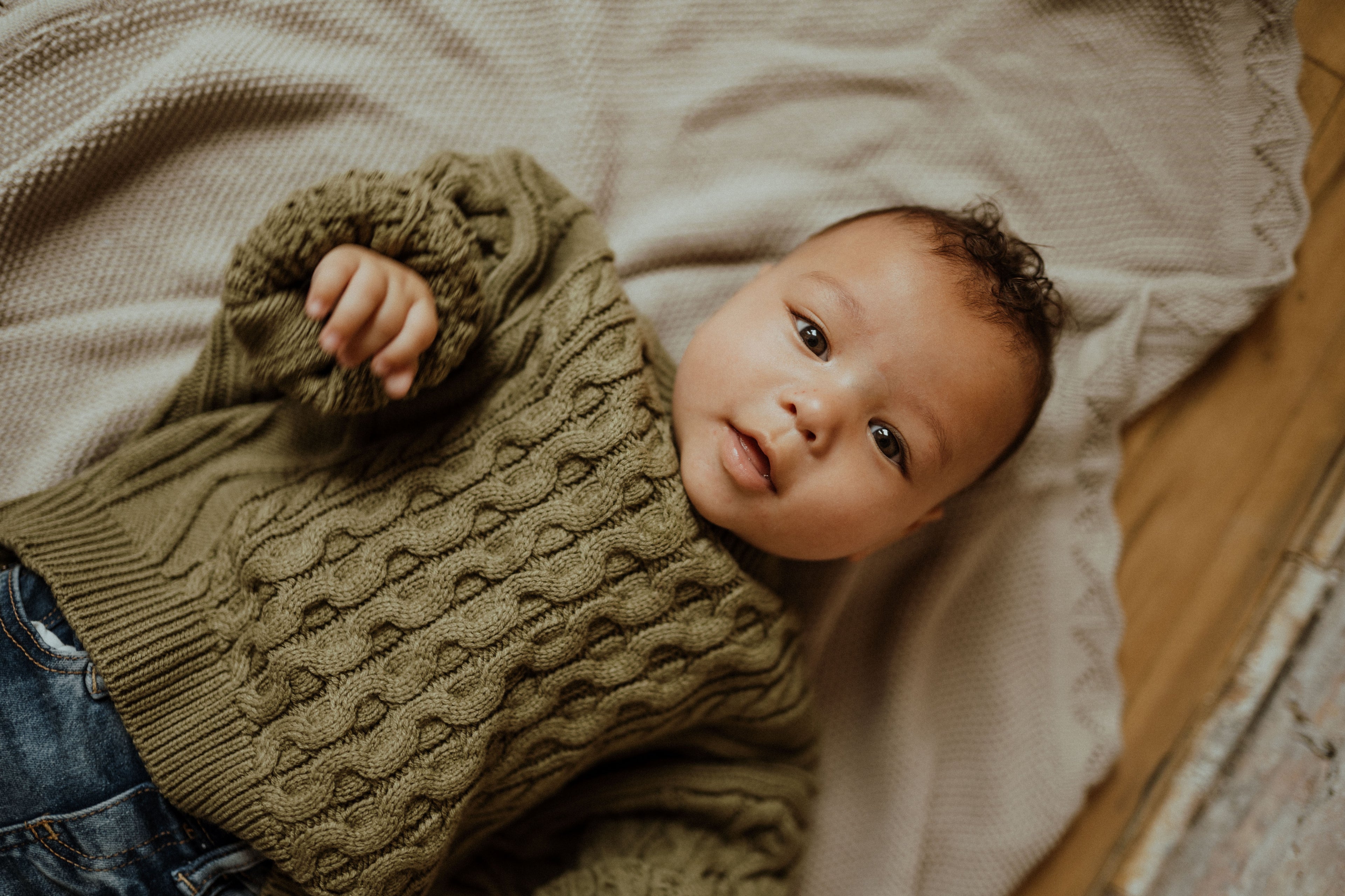 Cable Knit Sweater – Avocado Sage