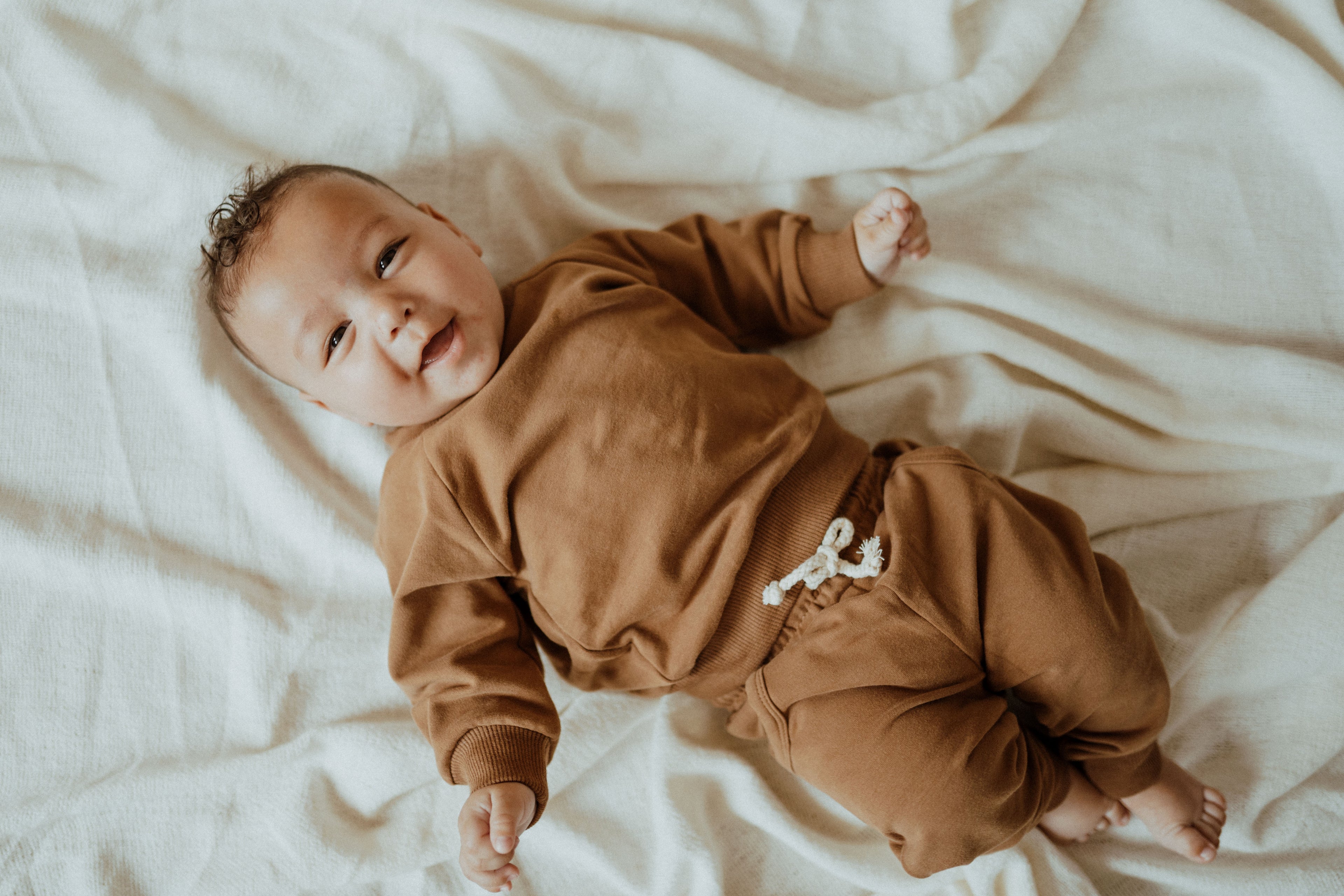 Organic Cotton Baby & Toddler Sweatsuit, Gingerbread | ba.be.O Canada