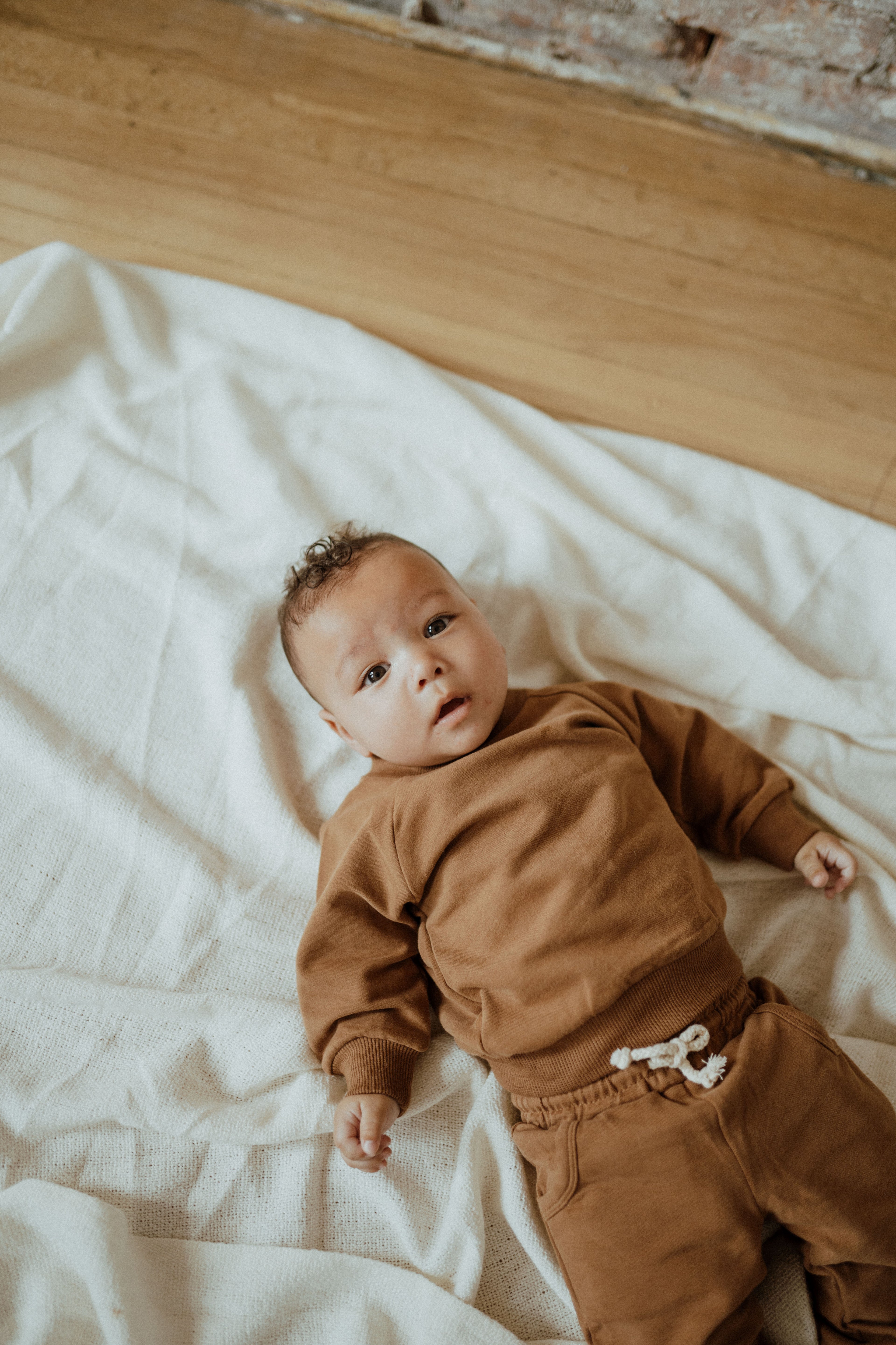 Organic Cotton Baby & Toddler Sweatsuit, Gingerbread | ba.be.O Canada