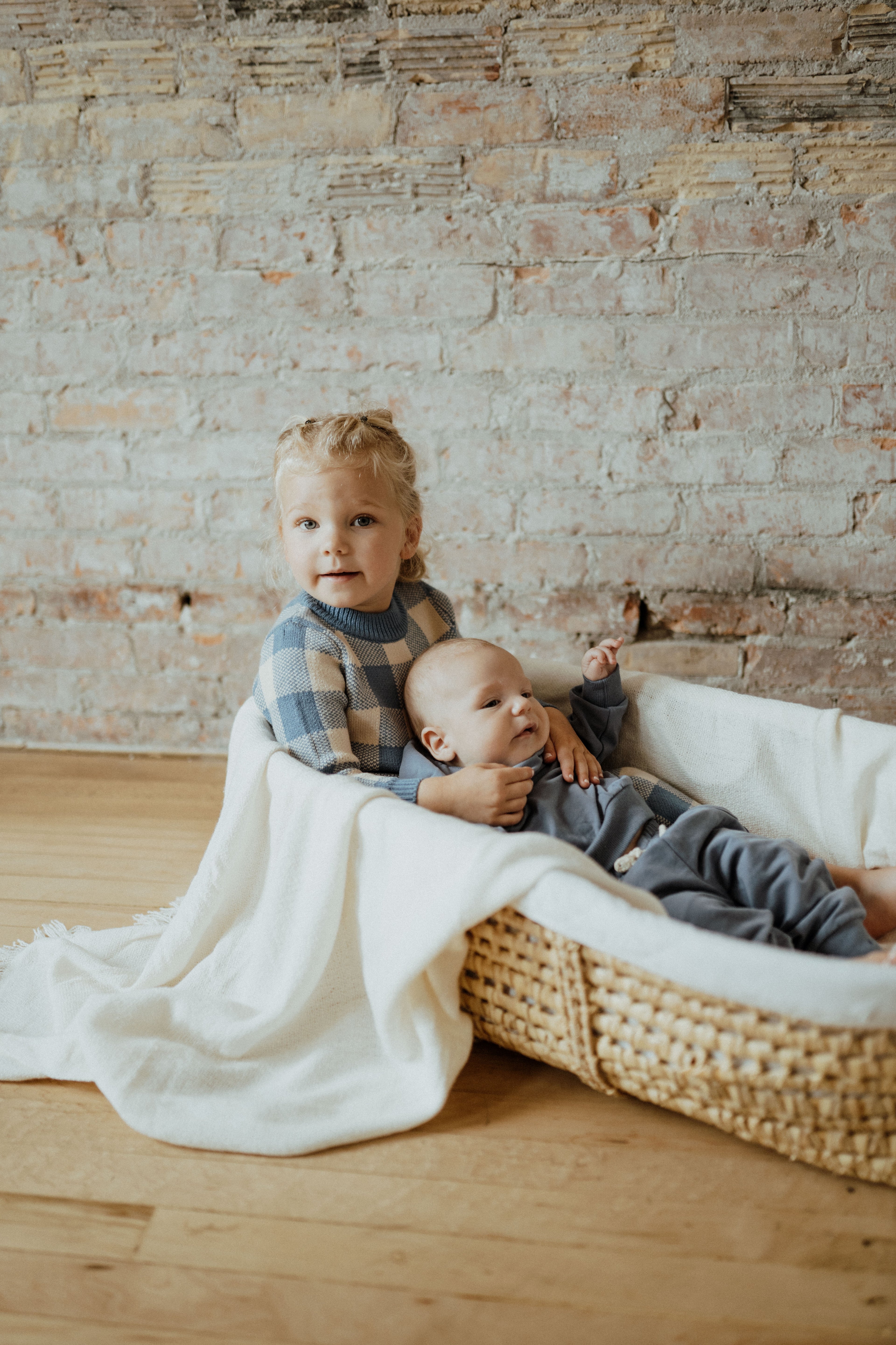 Checkered Knit Suit – Blue | ba.be.O Canada