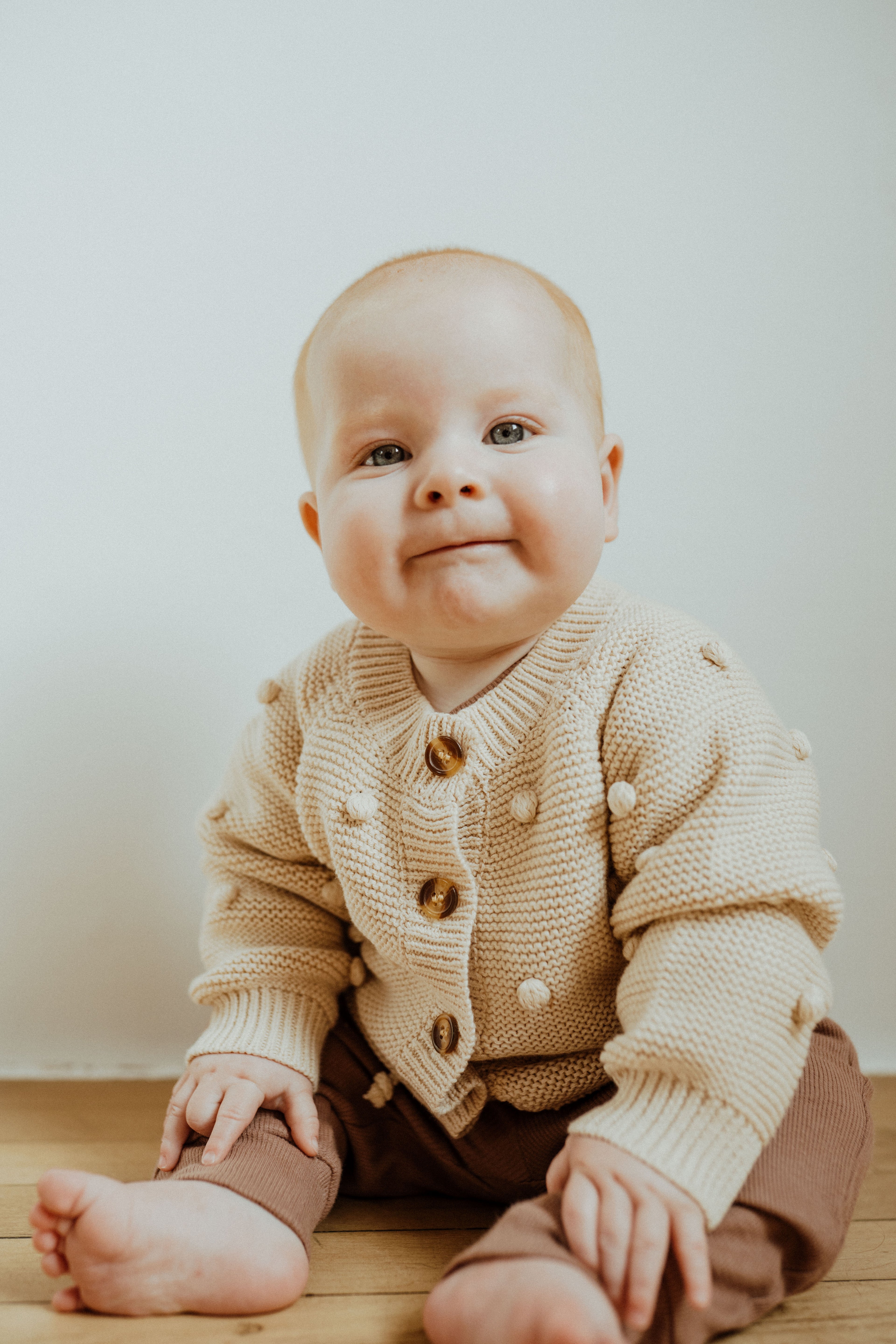 Dot Cardigan - Cream