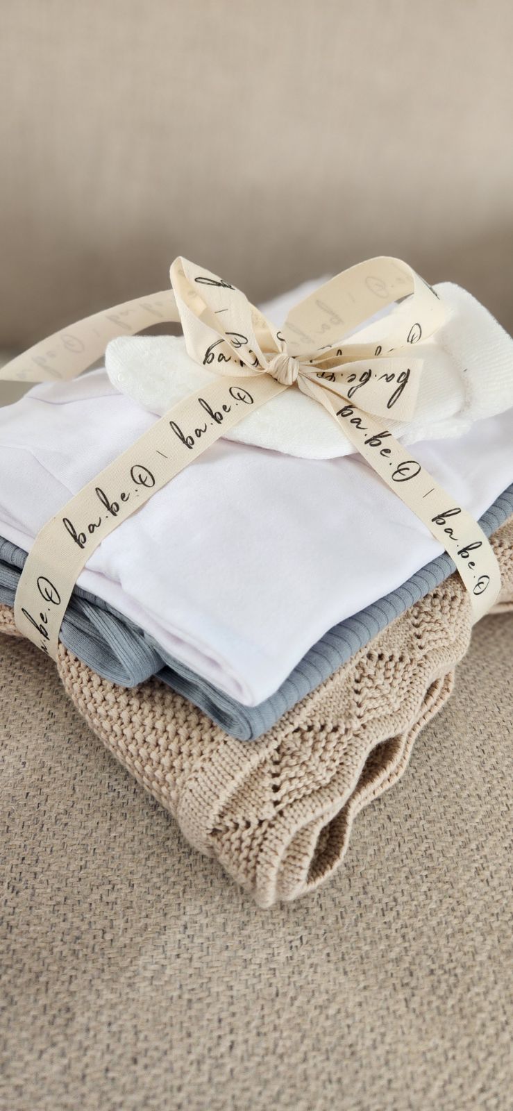 Knit Heirloom Blanket – Honey Oat | ba.be.O Canada