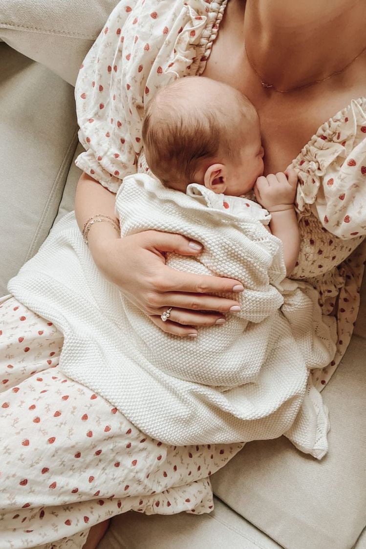 Knit Heirloom Blanket – Milk | ba.be.O Canada