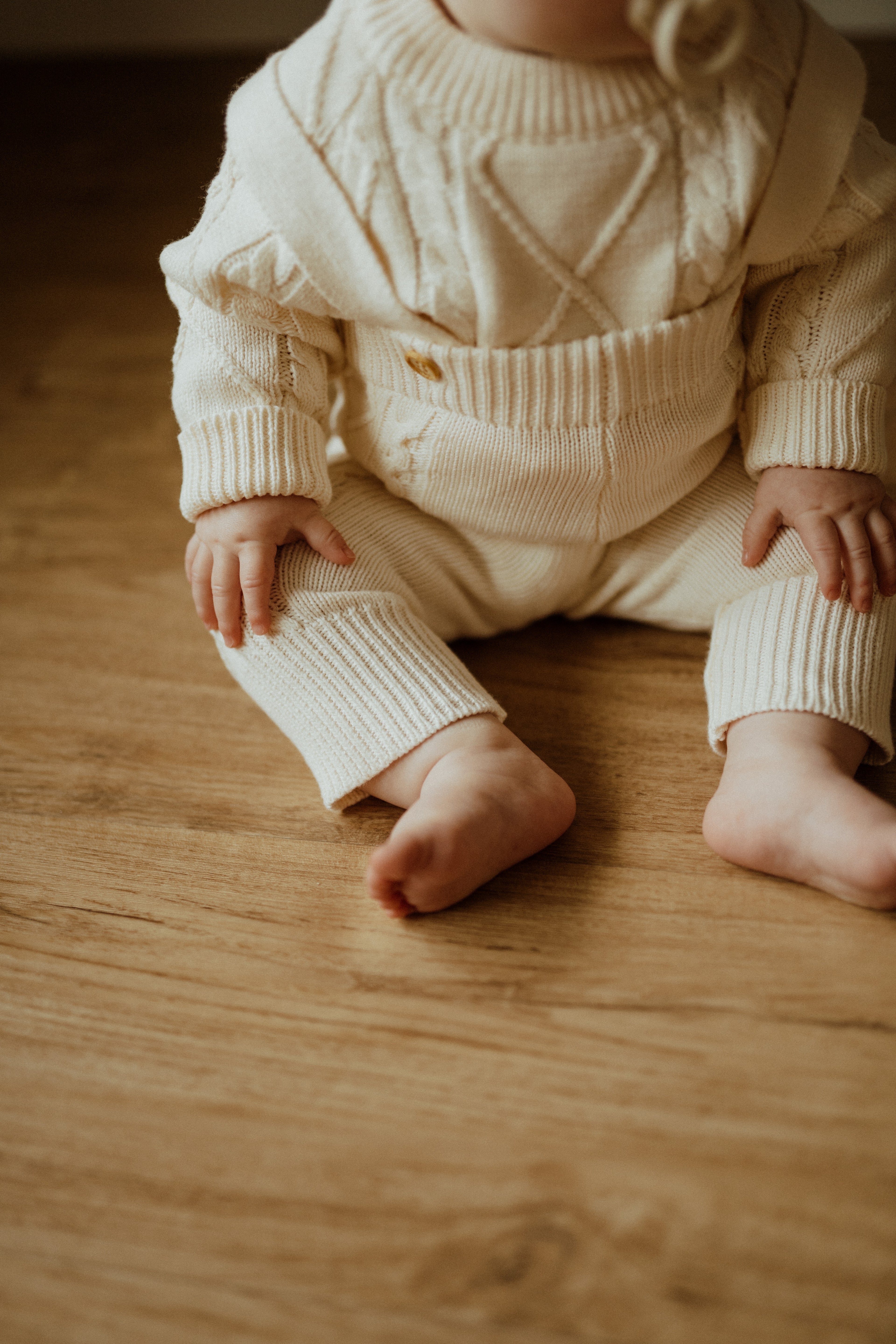 Suspender Set - Cream