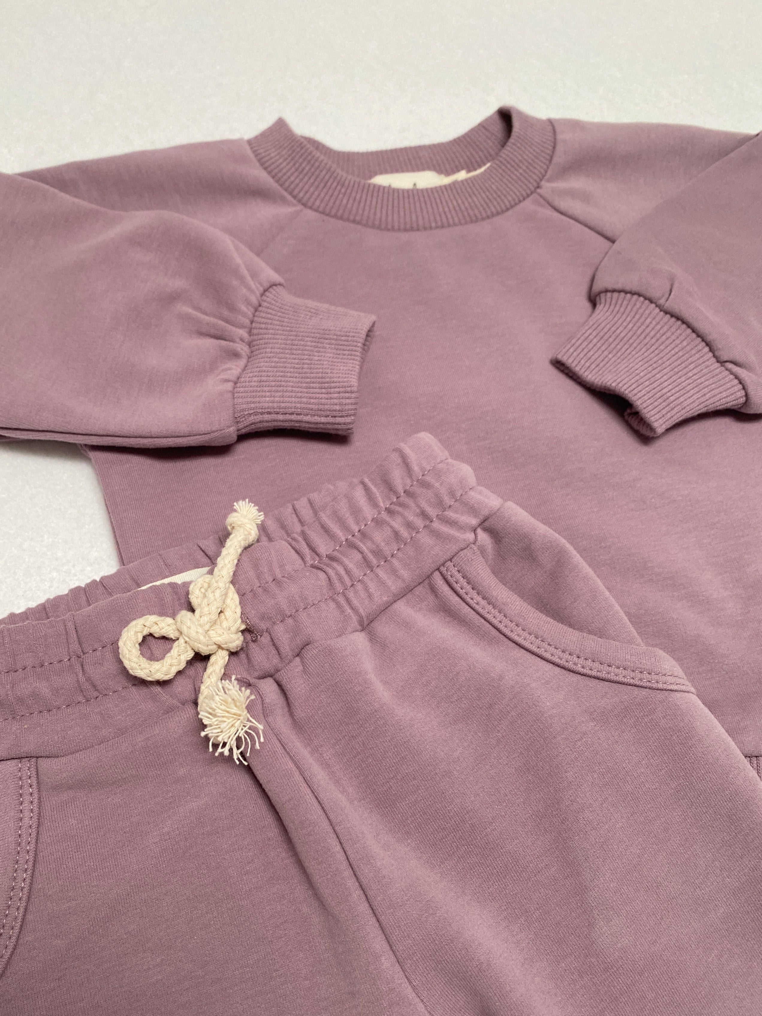 Organic Cotton Baby & Toddler Sweatsuit, Iris | ba.be.O Canada