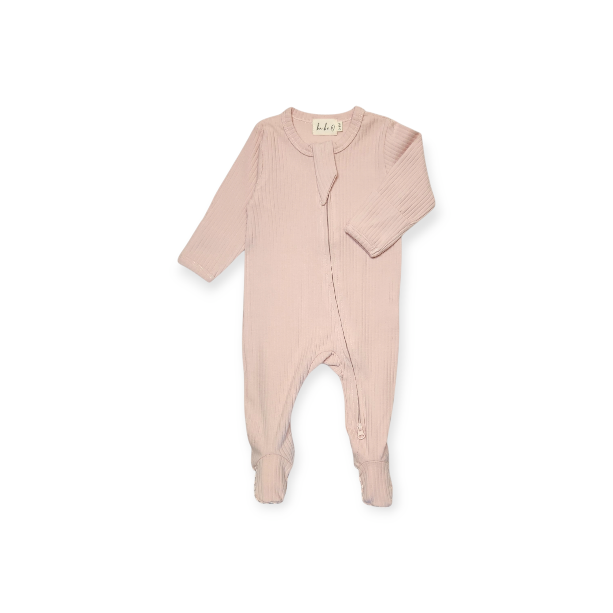 Organic Cotton Baby Sleeper,  Blush | ba.be.O