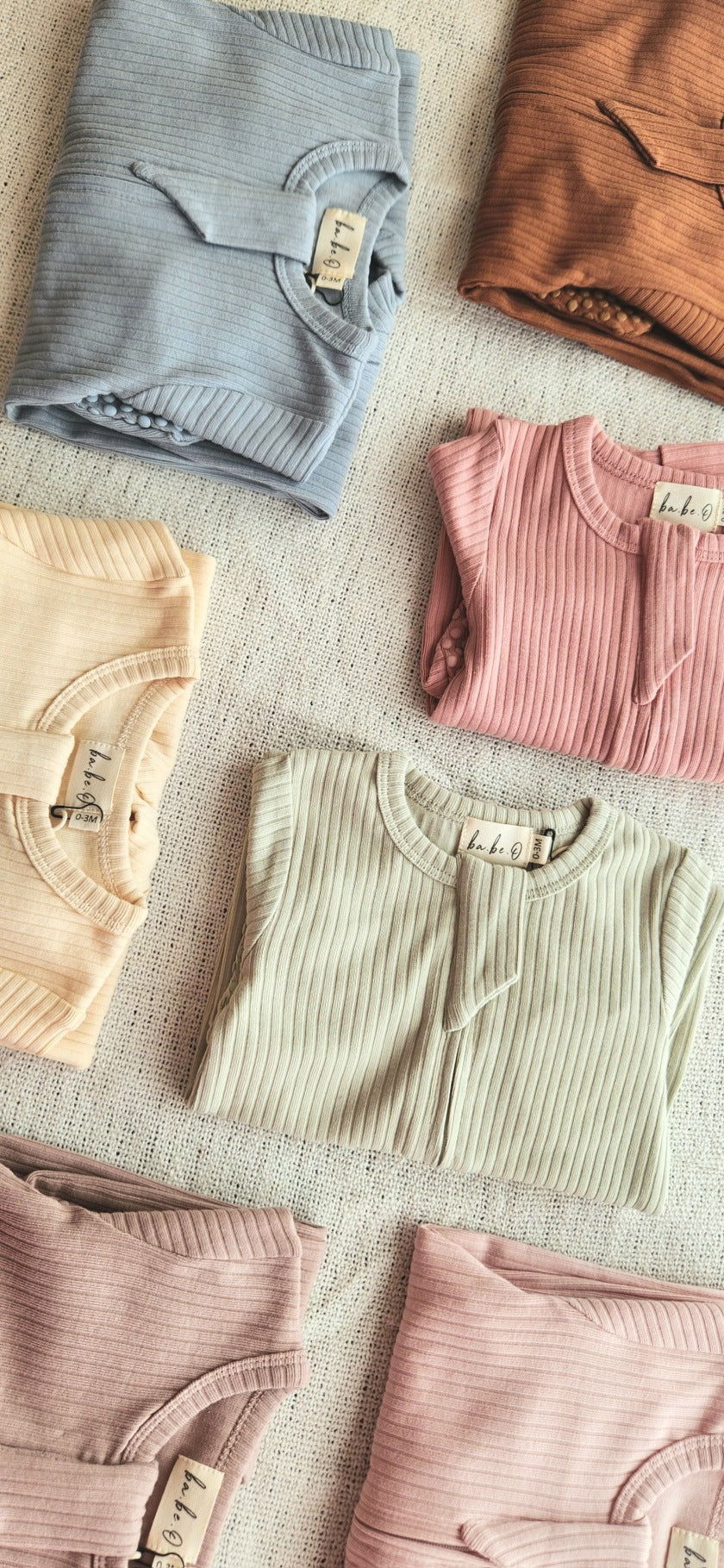 Organic Cotton Baby Sleeper‚ Rust | ba.be.O