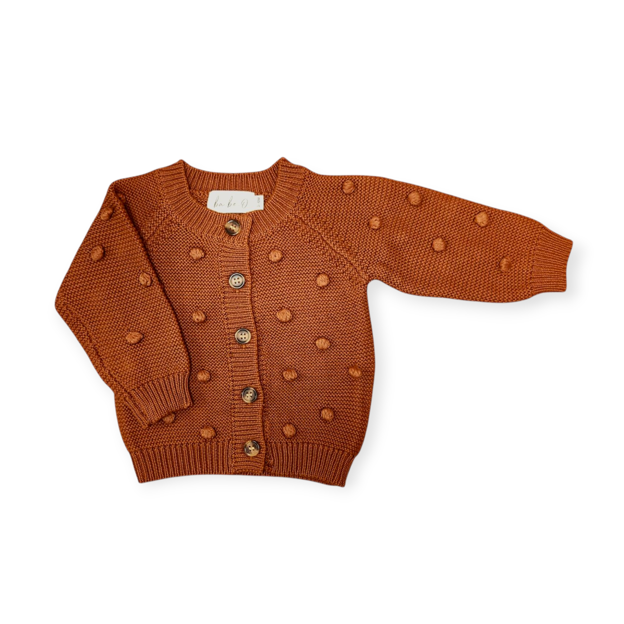 Dot Cardigan - Coffee