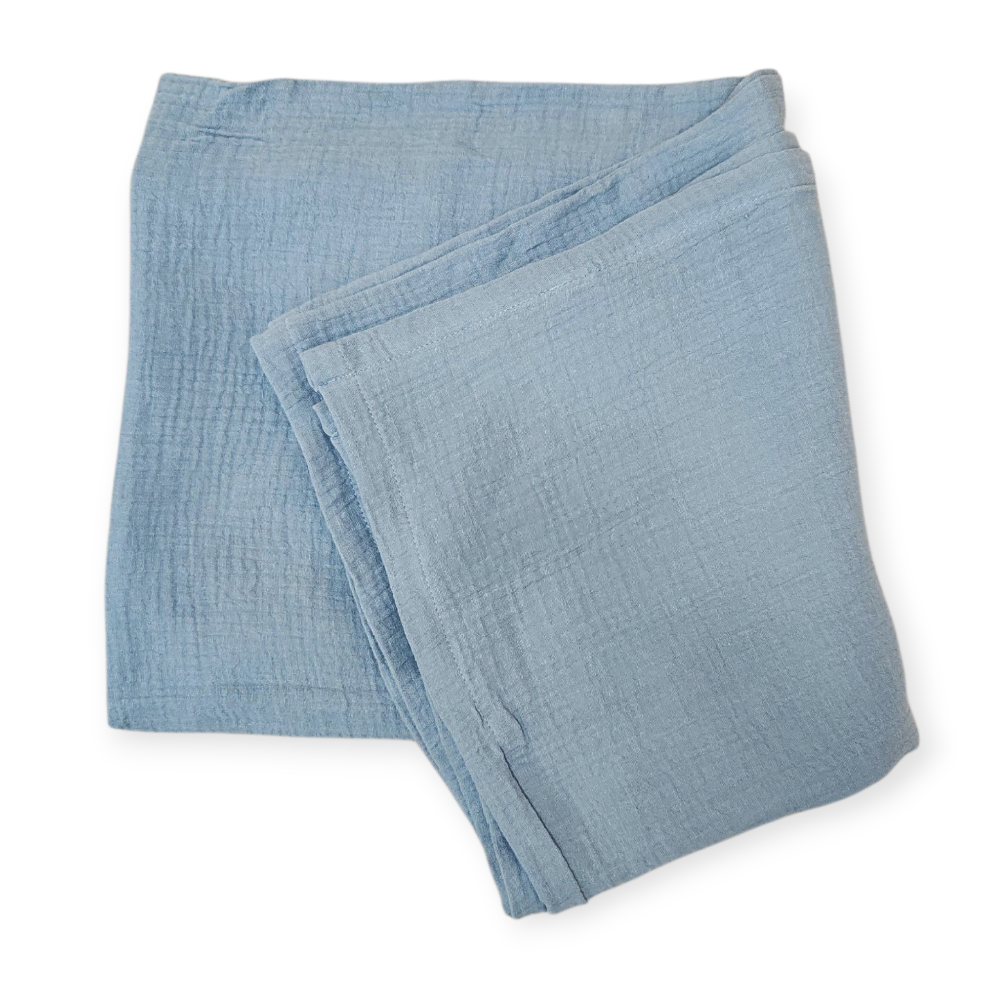 Organic Cotton Muslin Swaddle – Blue Sky | ba.be.O Canada