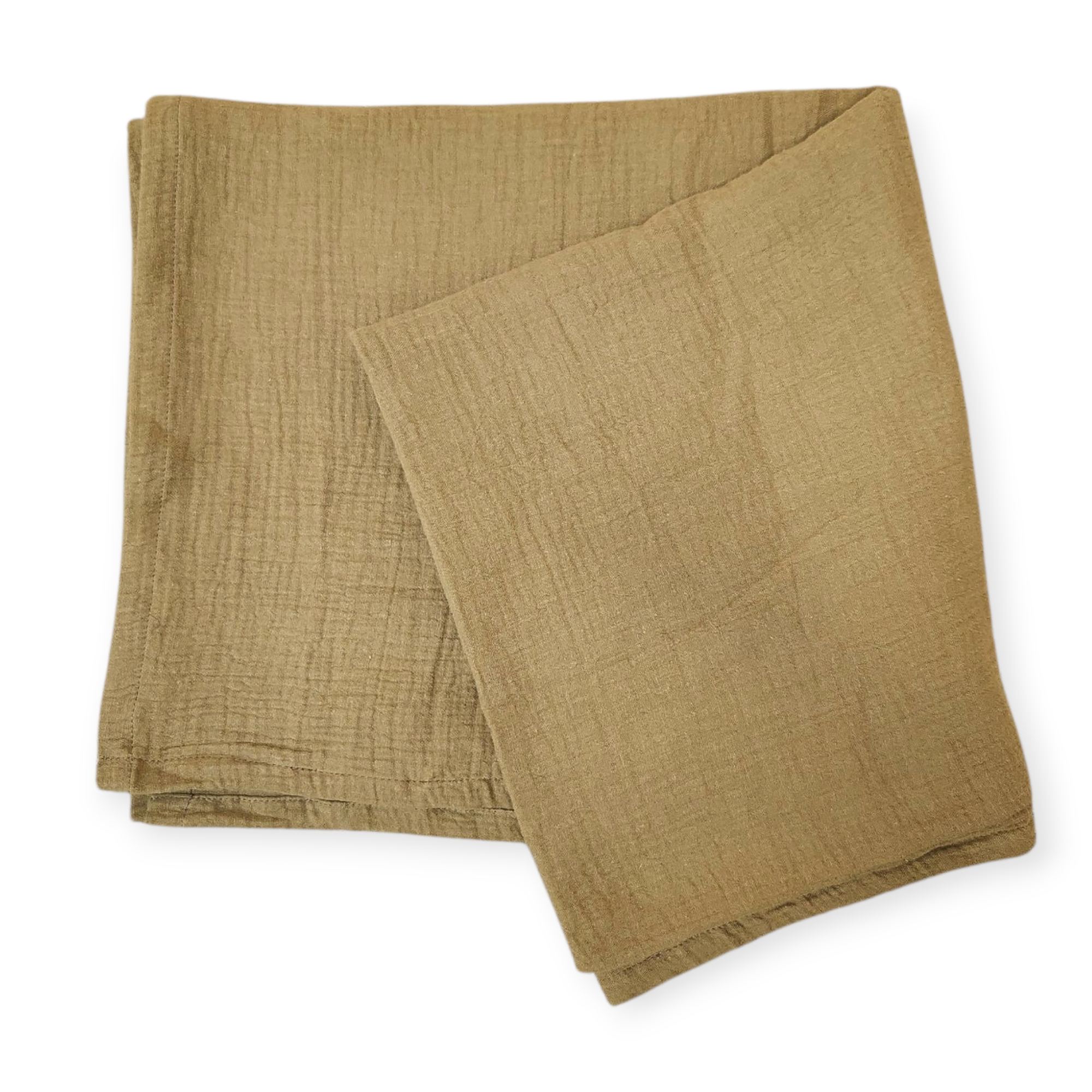 Organic Cotton Muslin Swaddle – Olive | ba.be.O Canada