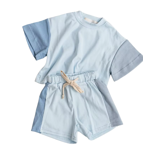 Tri-Colored Short Set