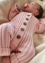 Knit Romper - Petal Pink