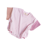 Tri-Colored Drop Shoulder - Pink