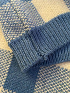 Oops 12-18m Checkered Knit Suit – Blue | ba.be.O Canada