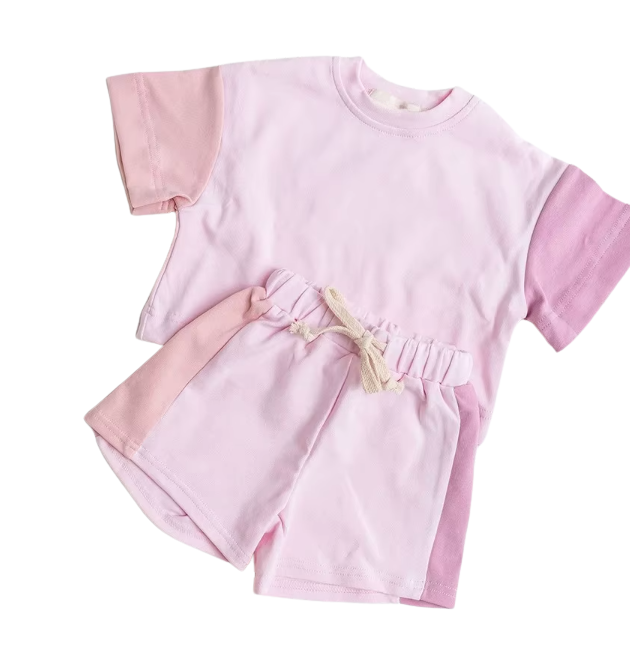 Tri-Colored Short Set