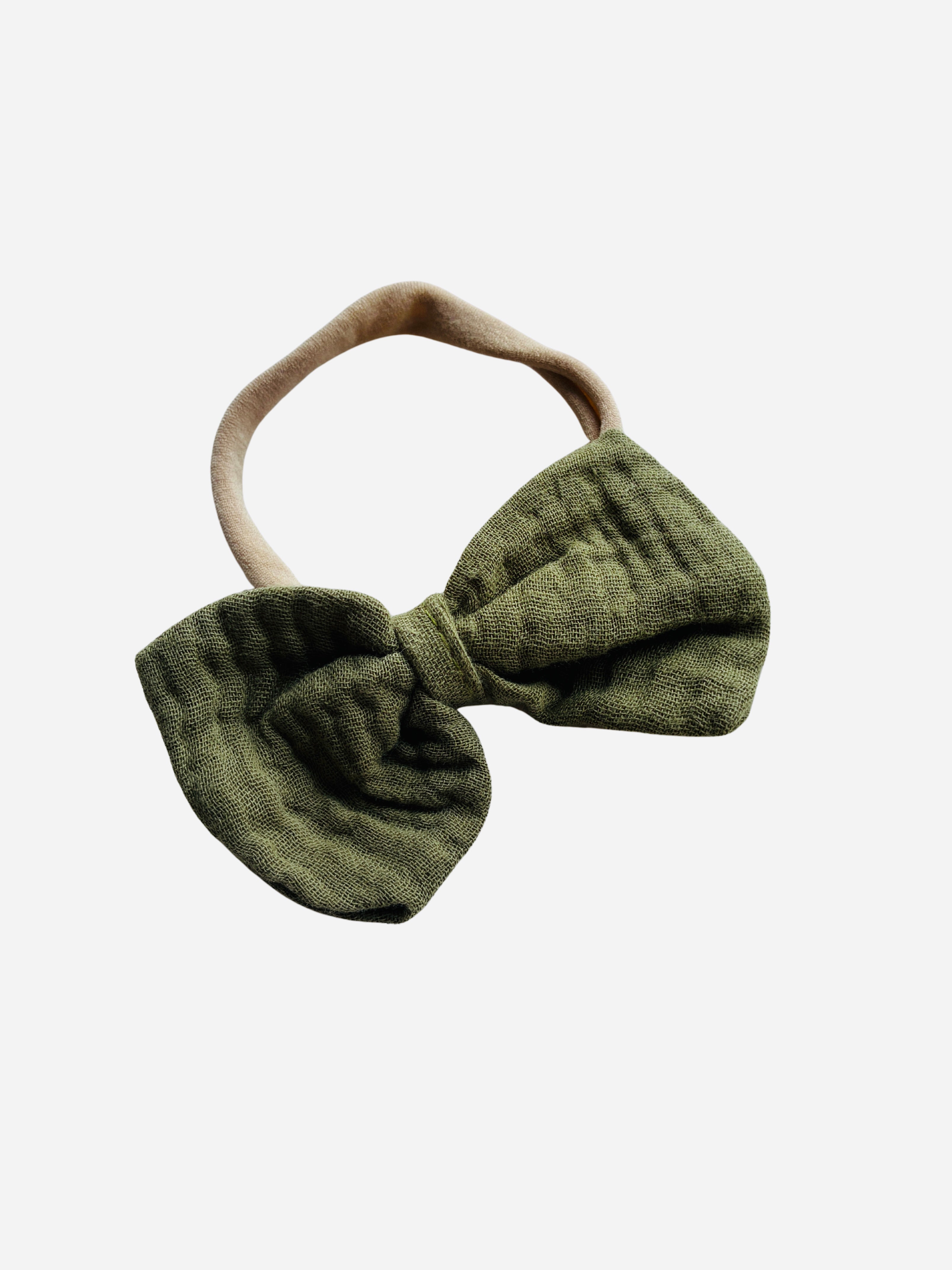 Nylon Headband - Olive