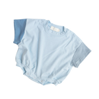 Tri-Colored Drop Shoulder - Blue
