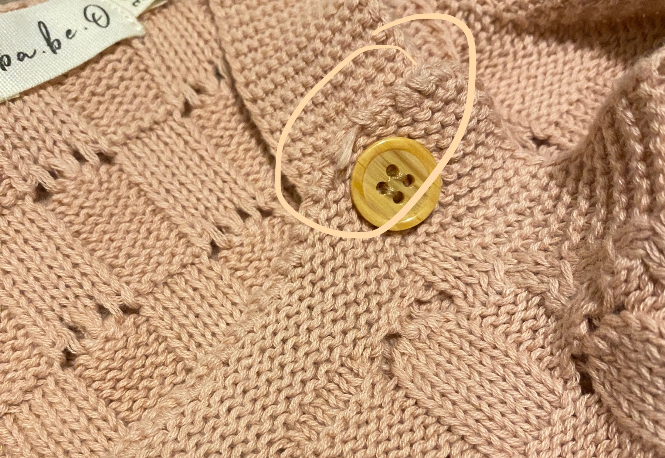 Oops Knit Crochet Romper - Seashell Pink