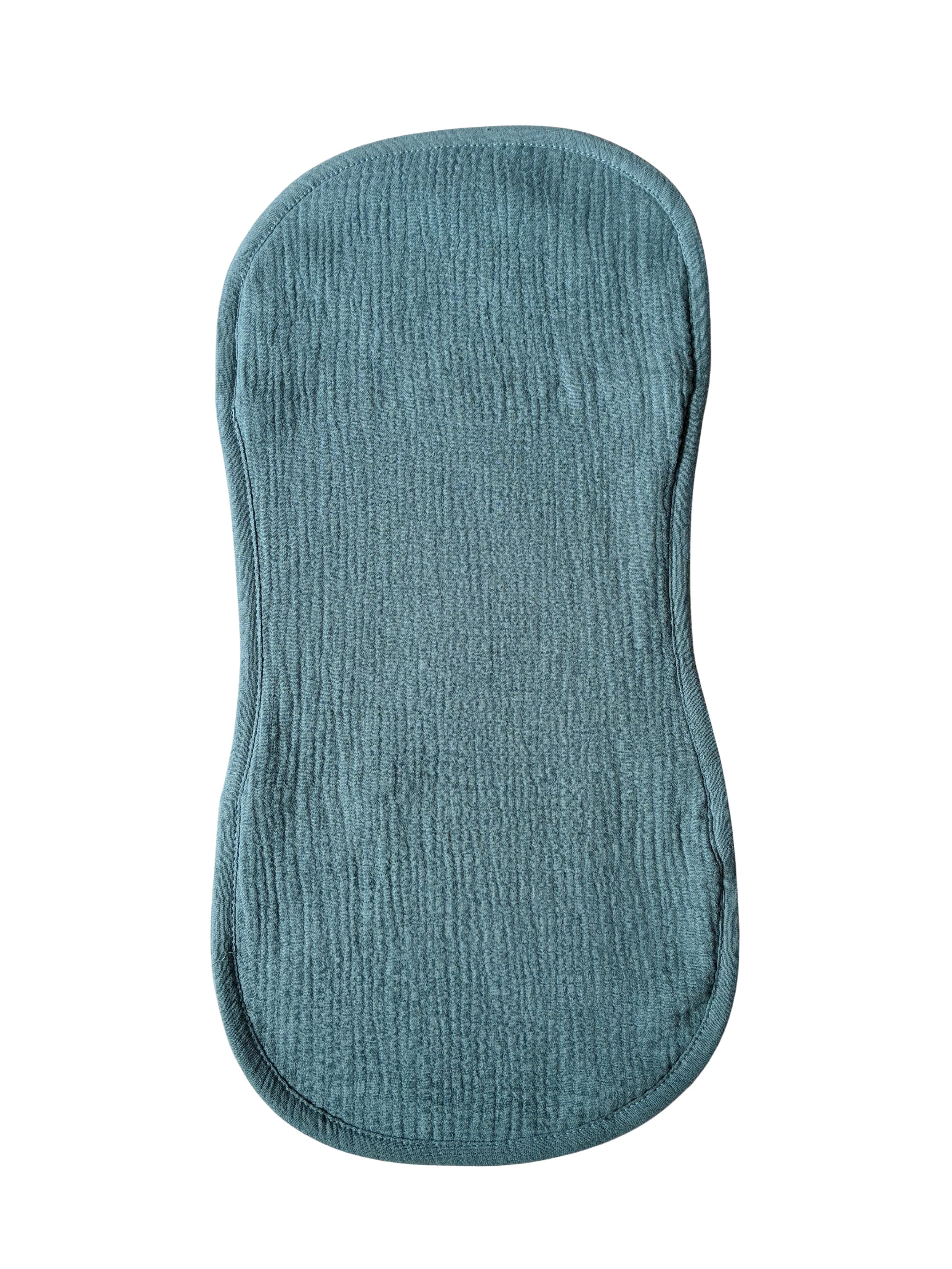 Organic Cotton Burp Cloths -Teal Cedar