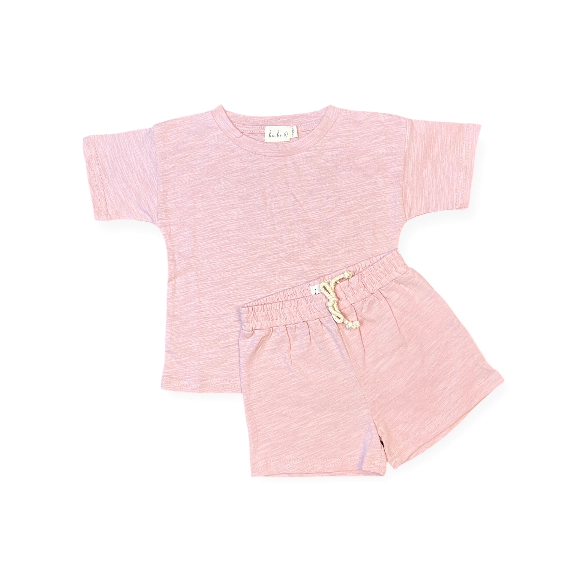 Short Set - Heathered Pink