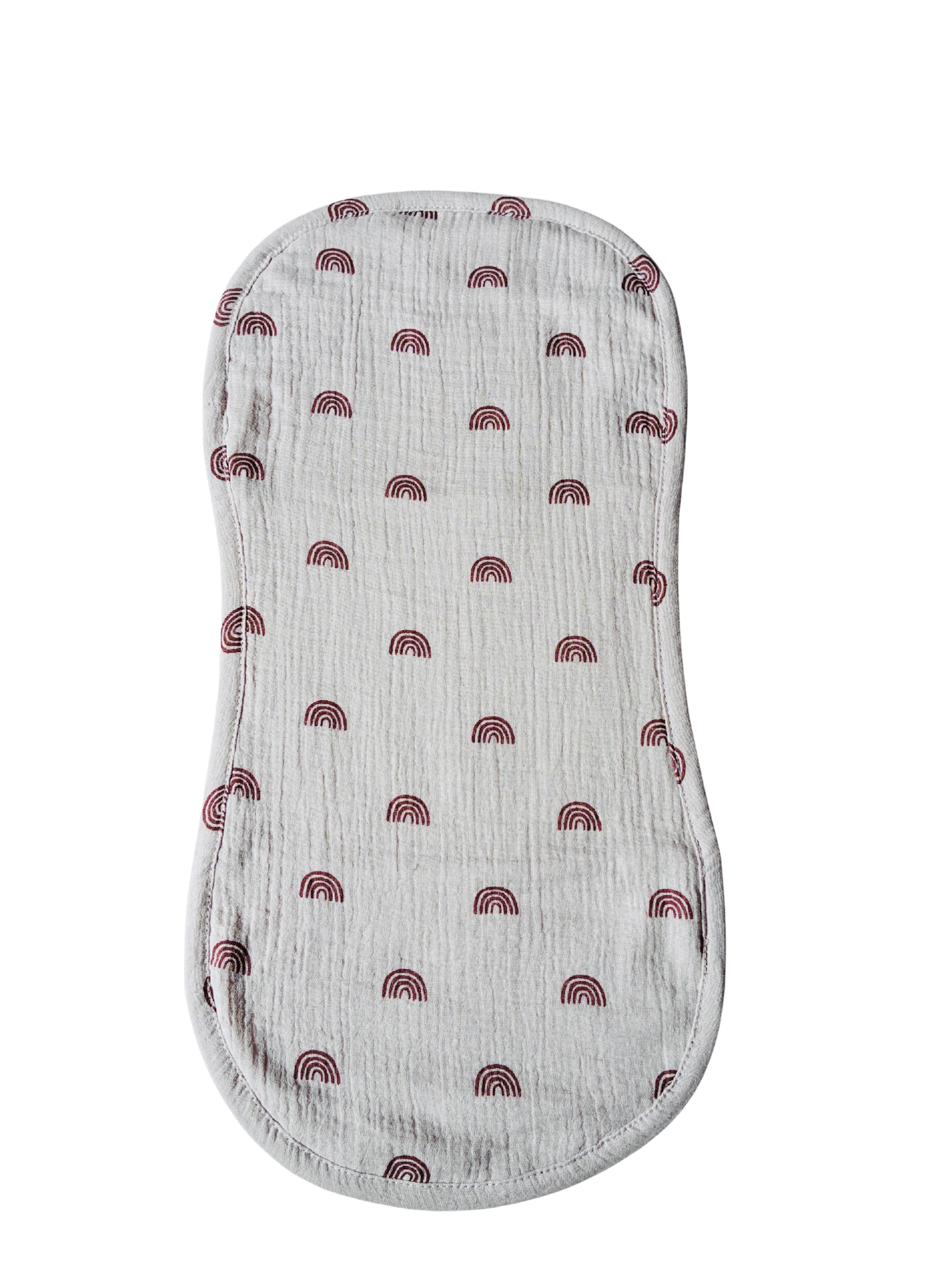 Organic Cotton Burp Cloths - Rainbow