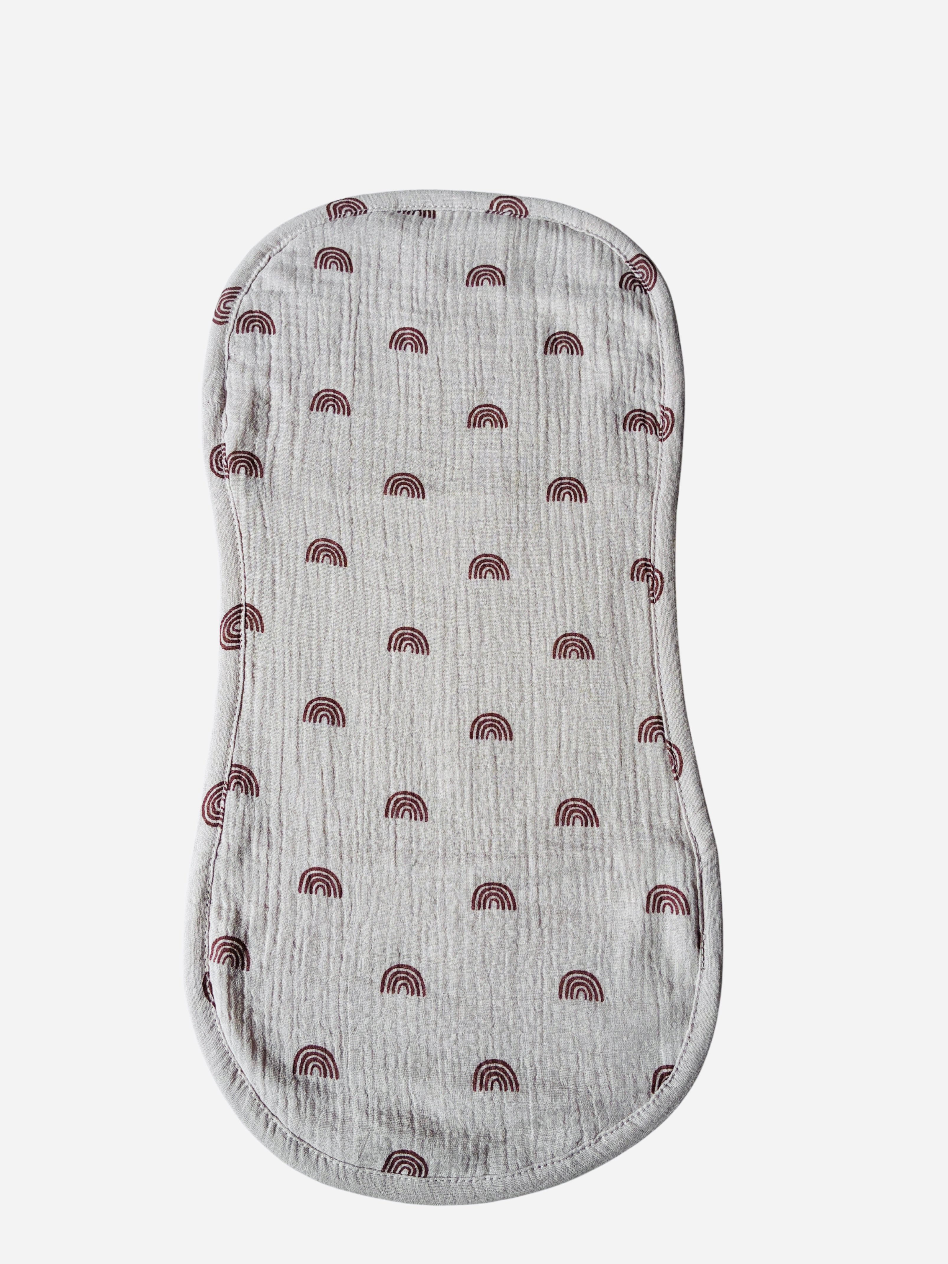 Organic Cotton Burp Cloths - Rainbow