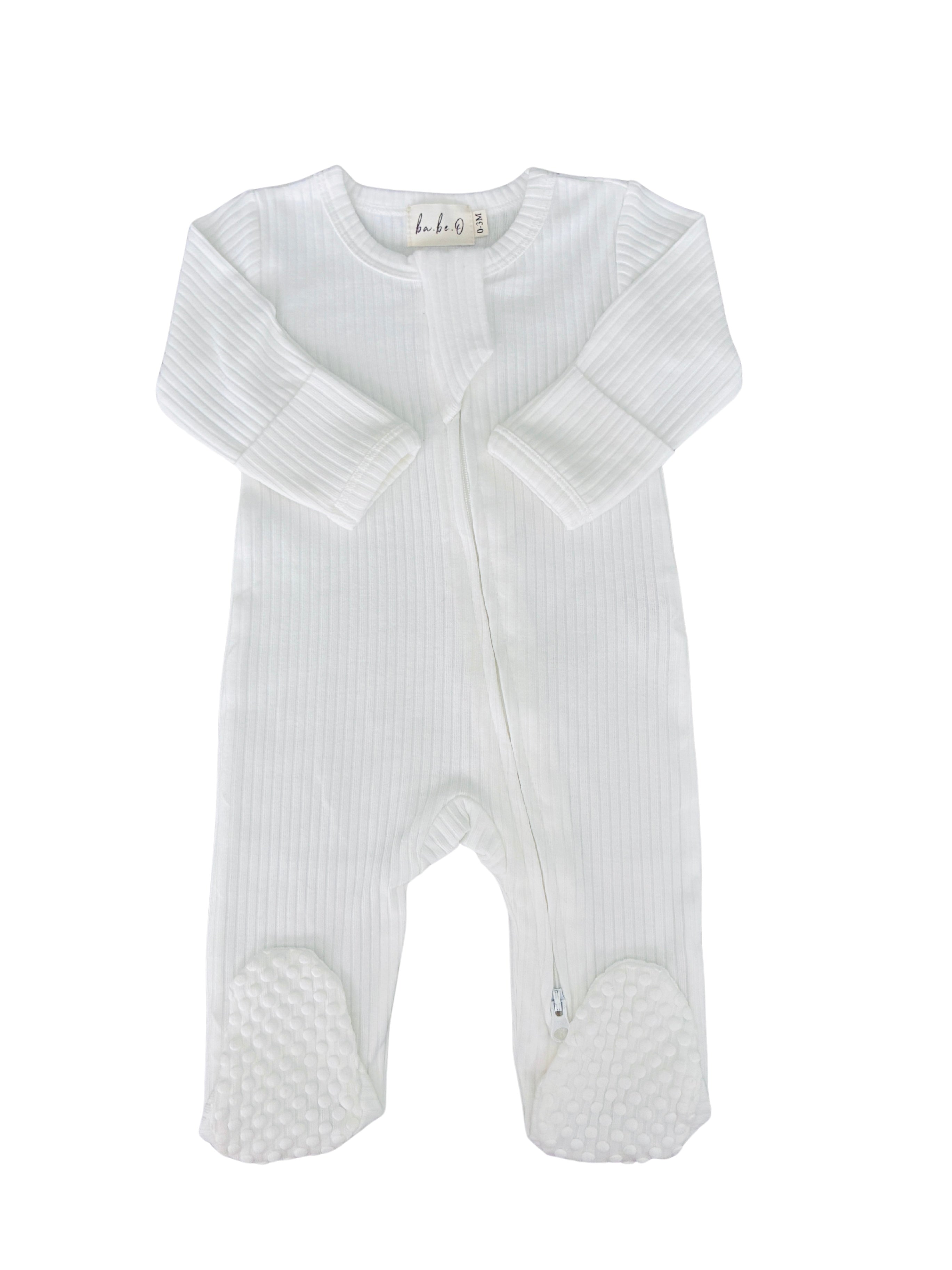 Organic Cotton Baby Sleeper - Snow