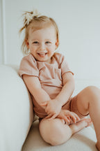 Biker Short Set - Rose