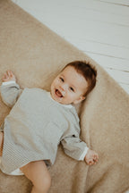 Bubble Romper - Grey Striped